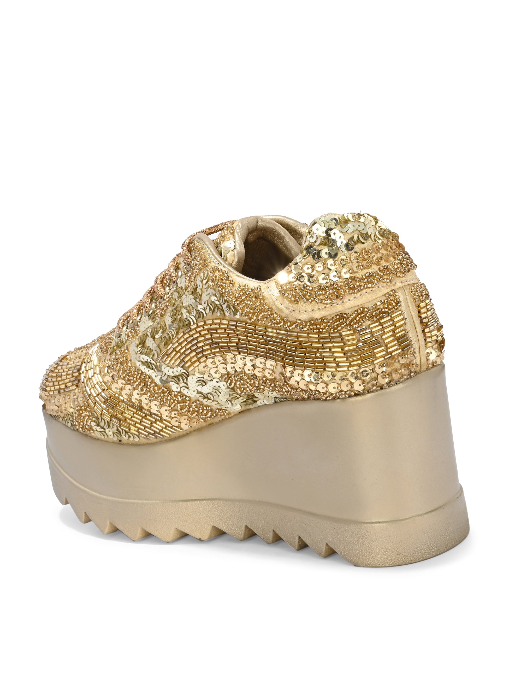 MEHRIYA LUXE Chunky Bridal Embellished Sneakers