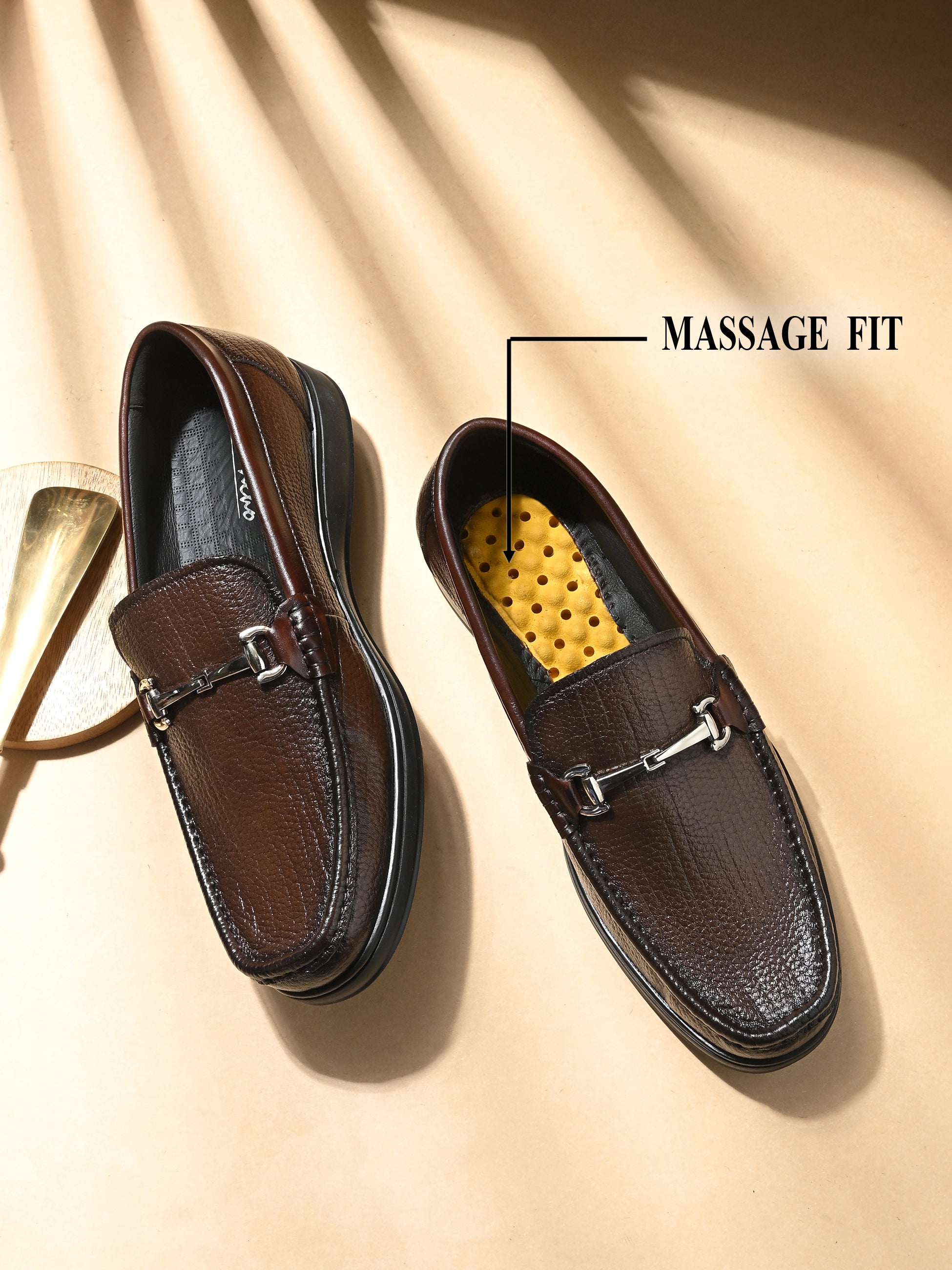 Kresto Luxury Leather Formal Loafers - The Heels India