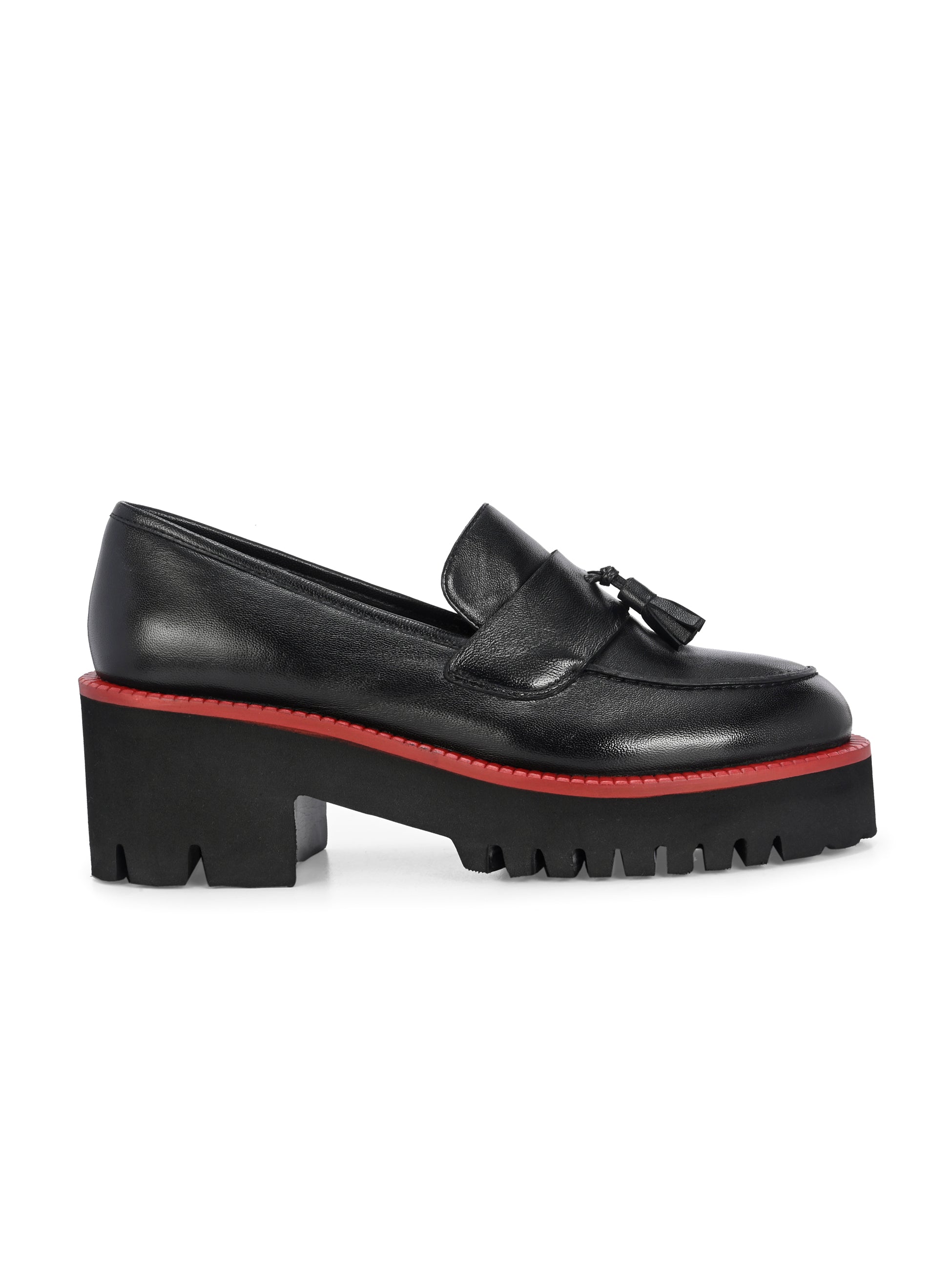ROGUE Premium Leather Tassel Chunky Loafers