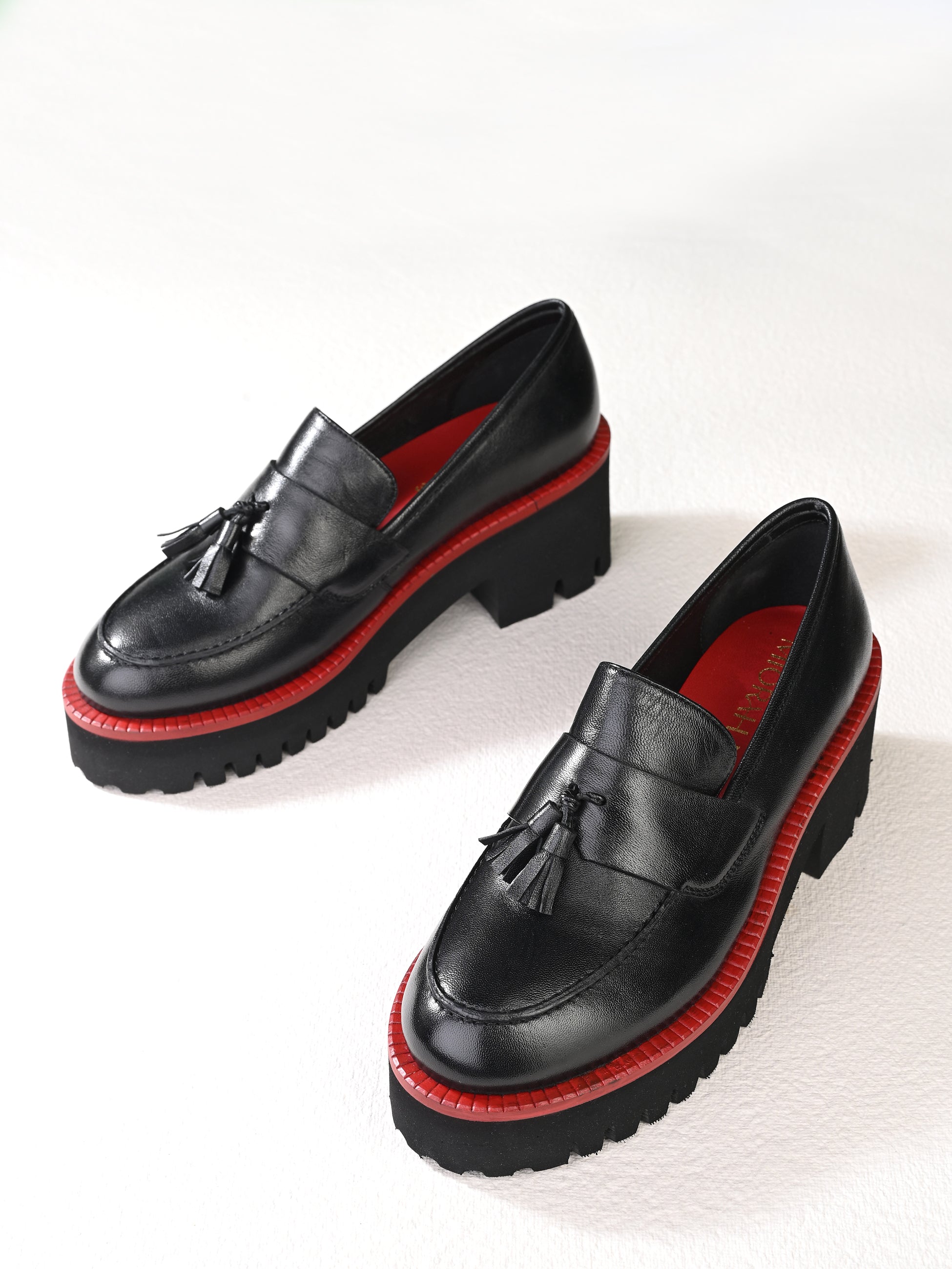 ROGUE Premium Leather Tassel Chunky Loafers
