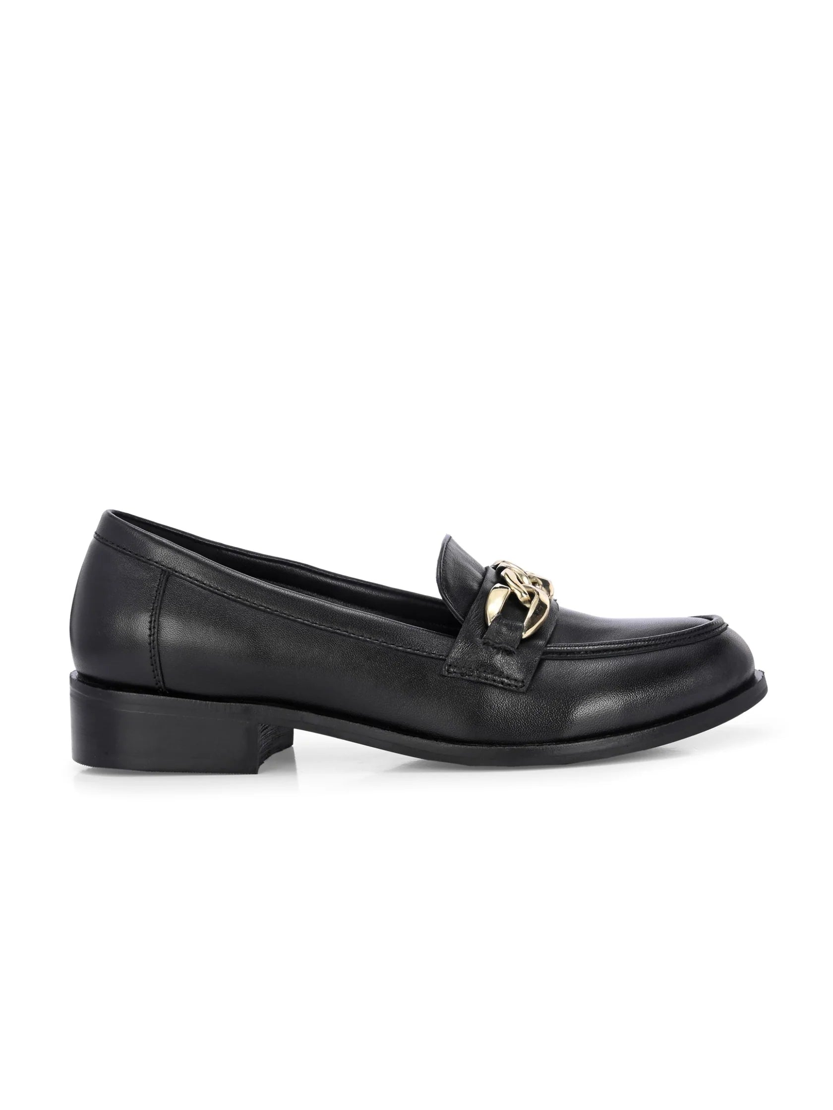 NORA Premium Leather Mid Heel Formal Loafers - The Heels India