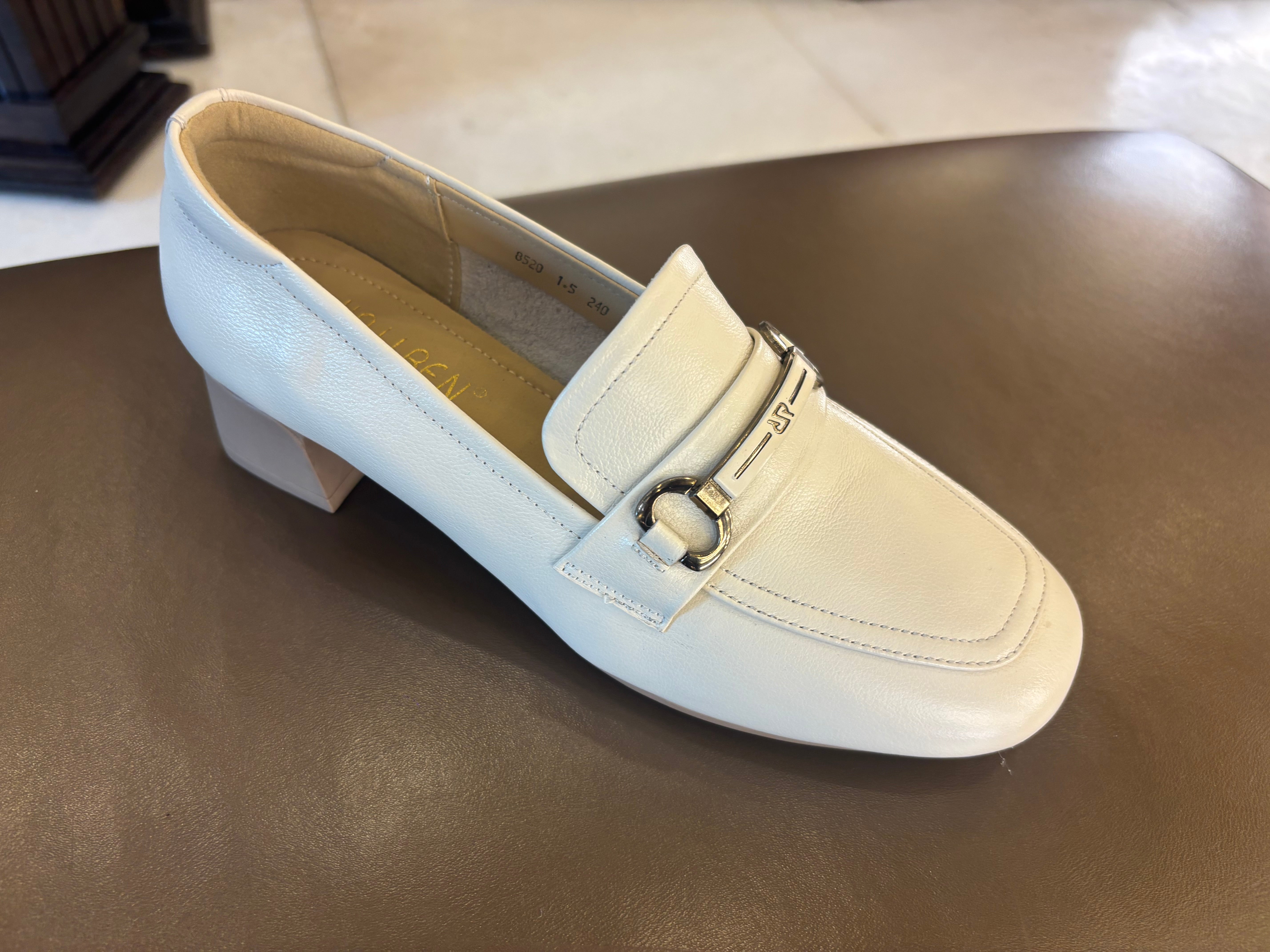 Melissa Premium Leather Block Heel Loafers