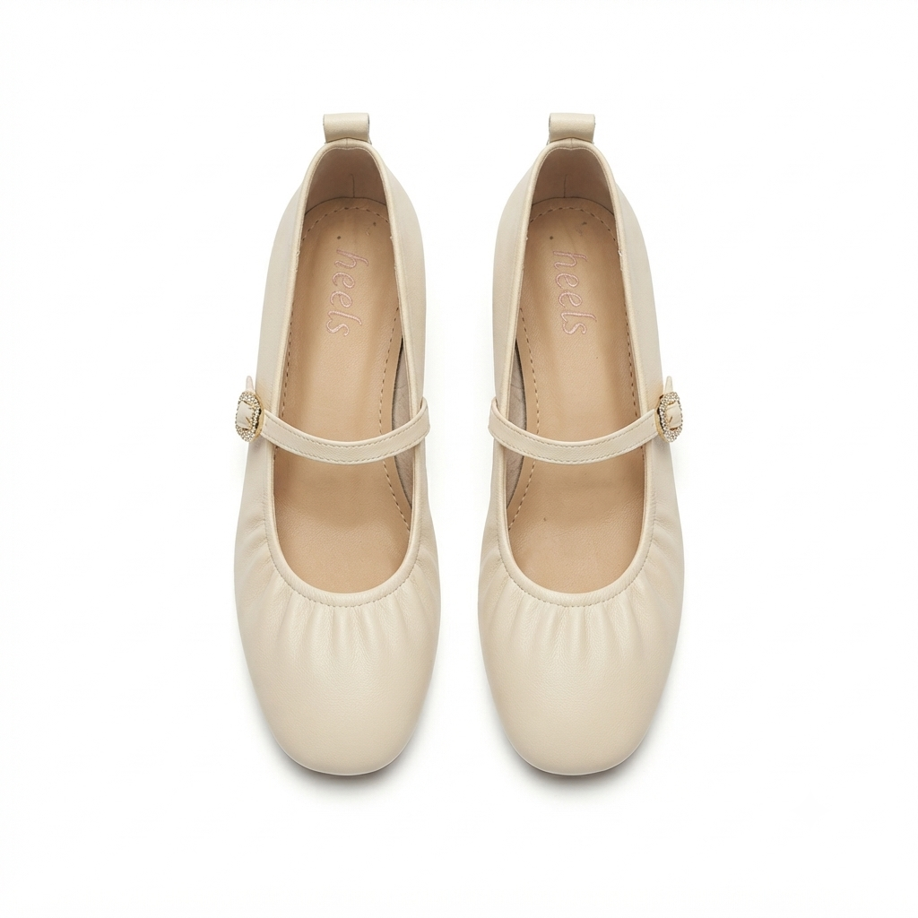 Carla Premium Mary Jane Block Heel Loafers