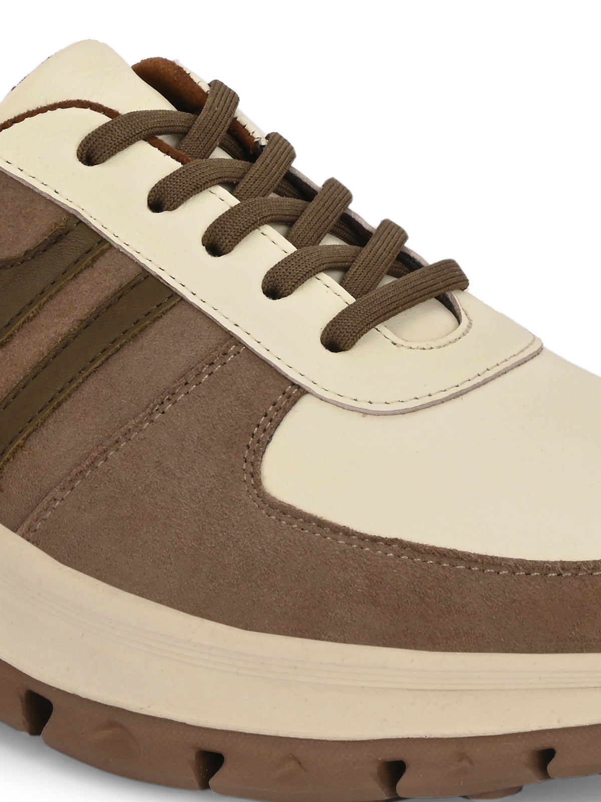 DRIFT Premium Leather Lace-Up Sneakers - The Heels India