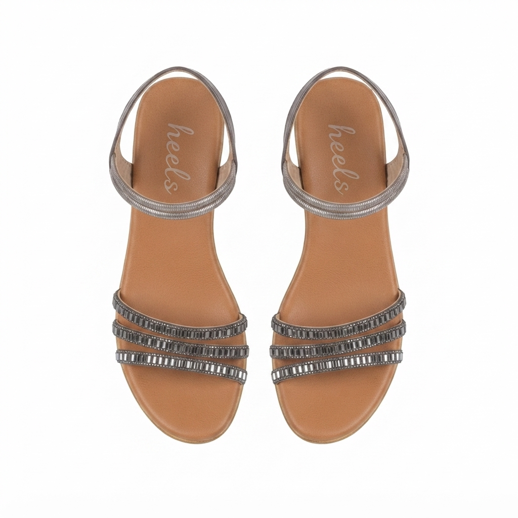 Fiza Bling Peep Toe Wedge Sandals