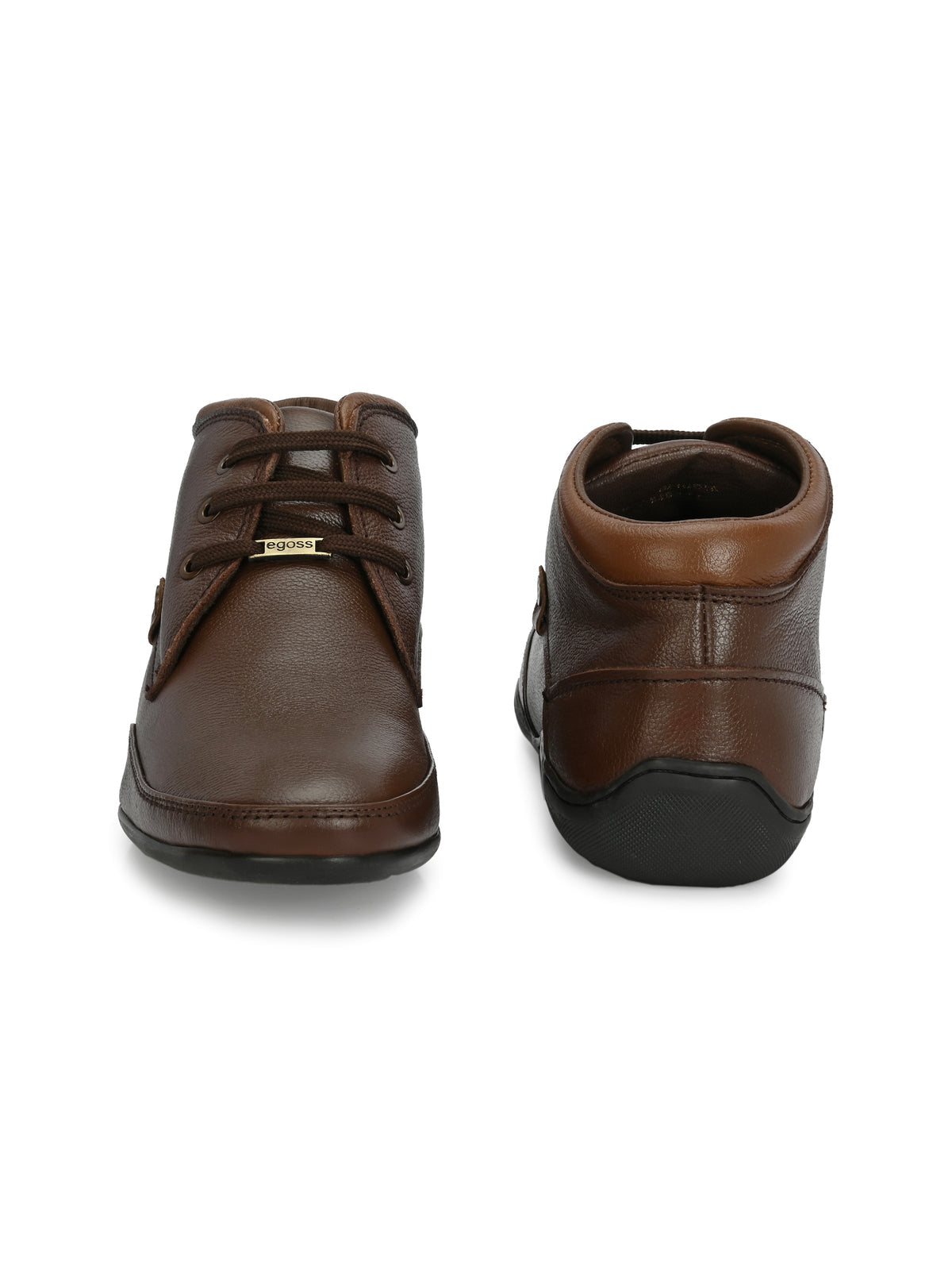 Zenma Leather Casual Lace Boots - The Heels India