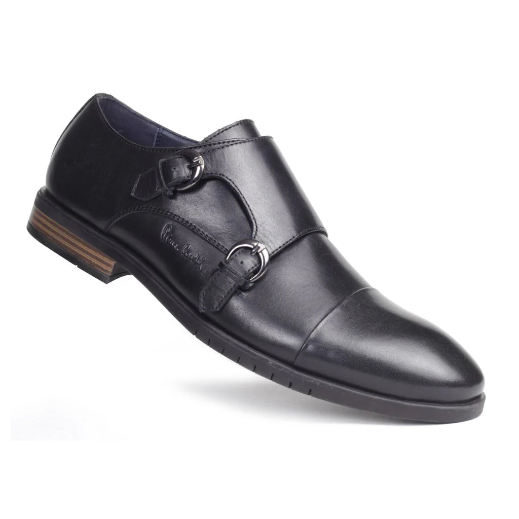 Marcus Leather Double Monk Strap Shoes