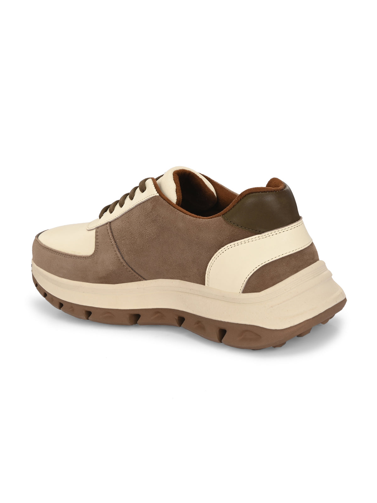 DRIFT Premium Leather Lace-Up Sneakers - The Heels India