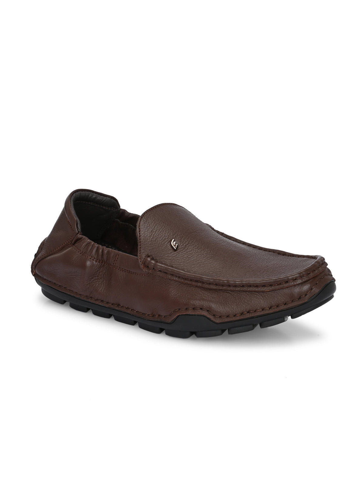 Clyde Leather Back Elastic Cushioned Loafers - The Heels India