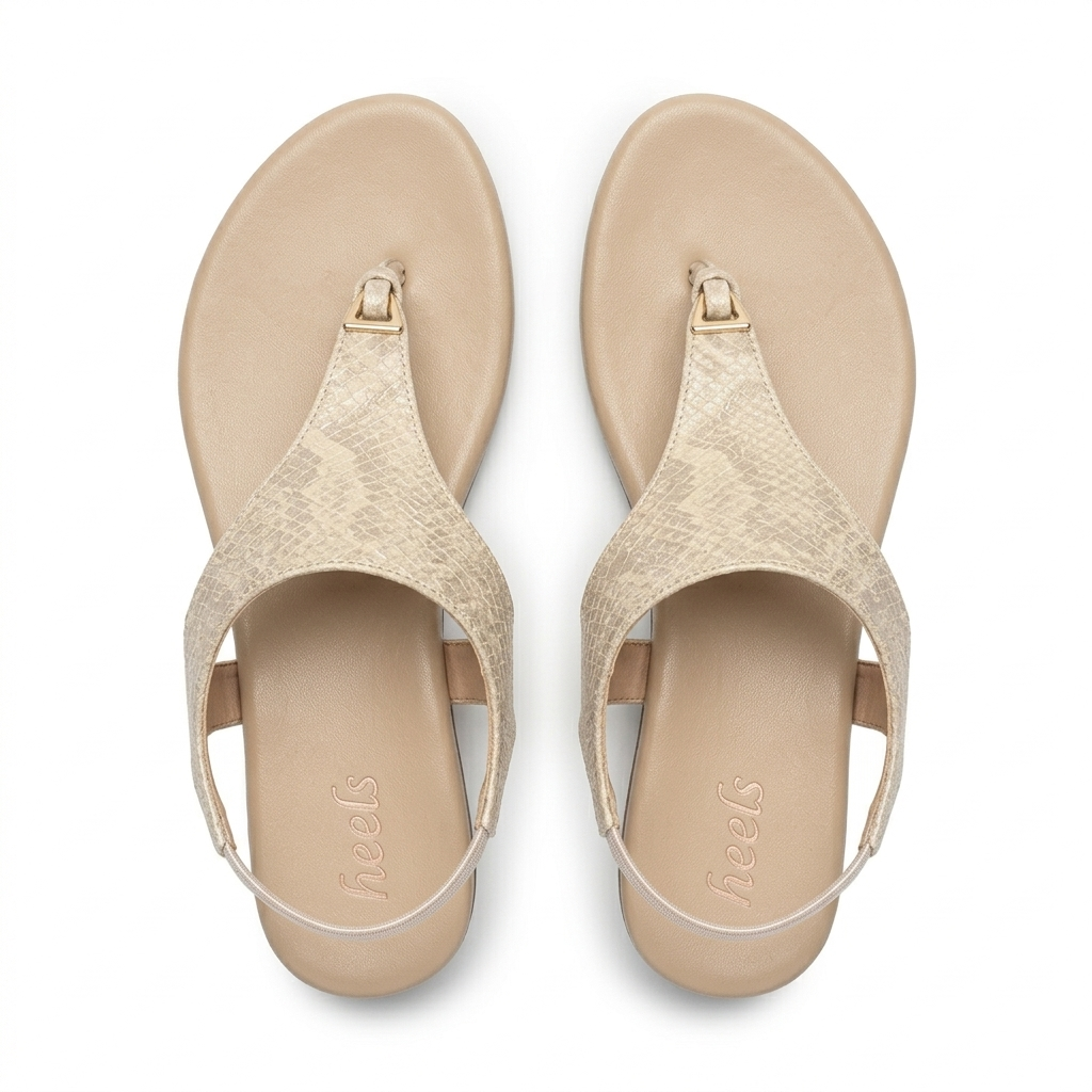 Erica Cushioned Comfort Back Elastic Sandals - The Heels India
