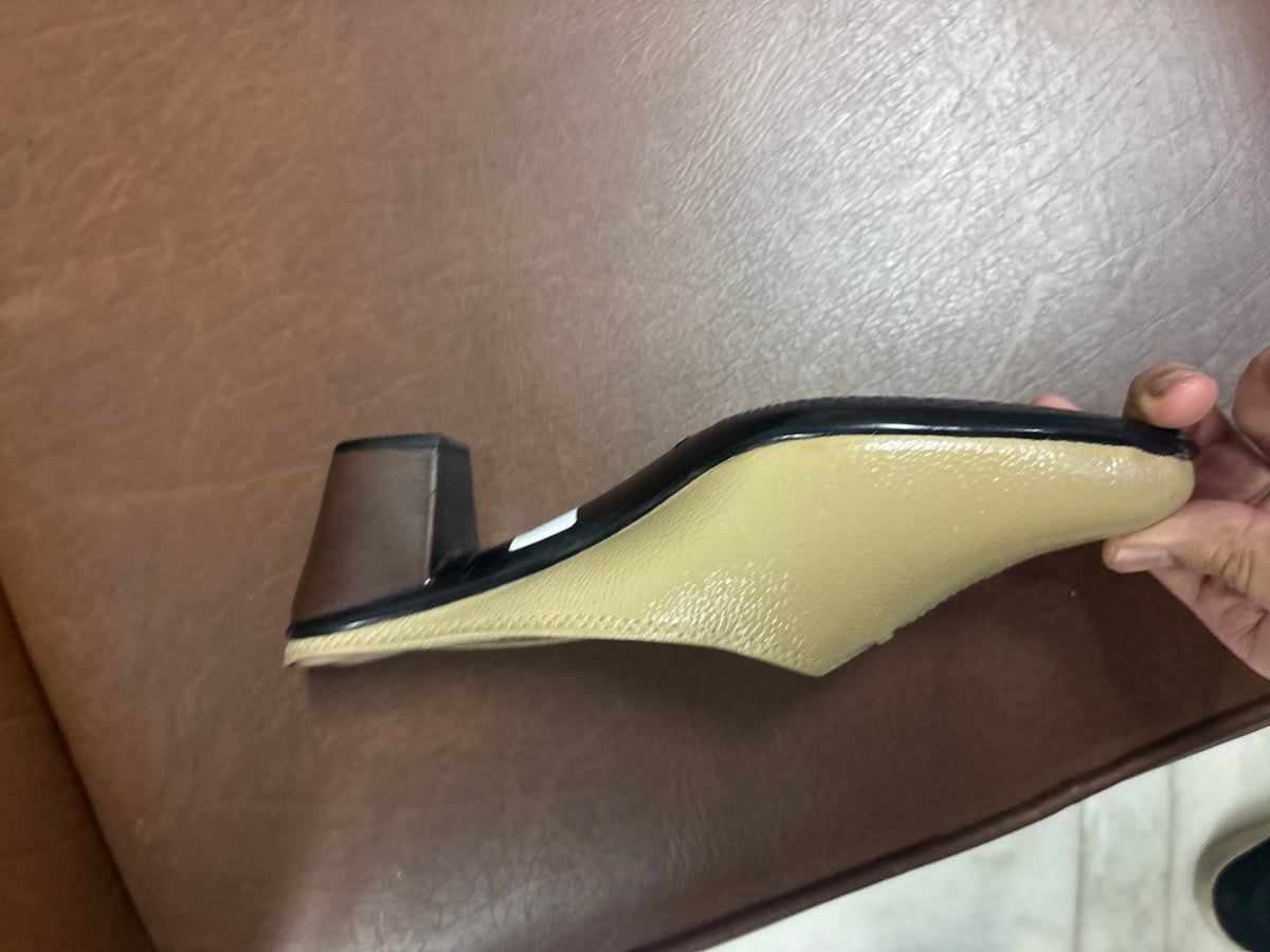 Autumn 2.0 Leather Back Open Block Heel Mules