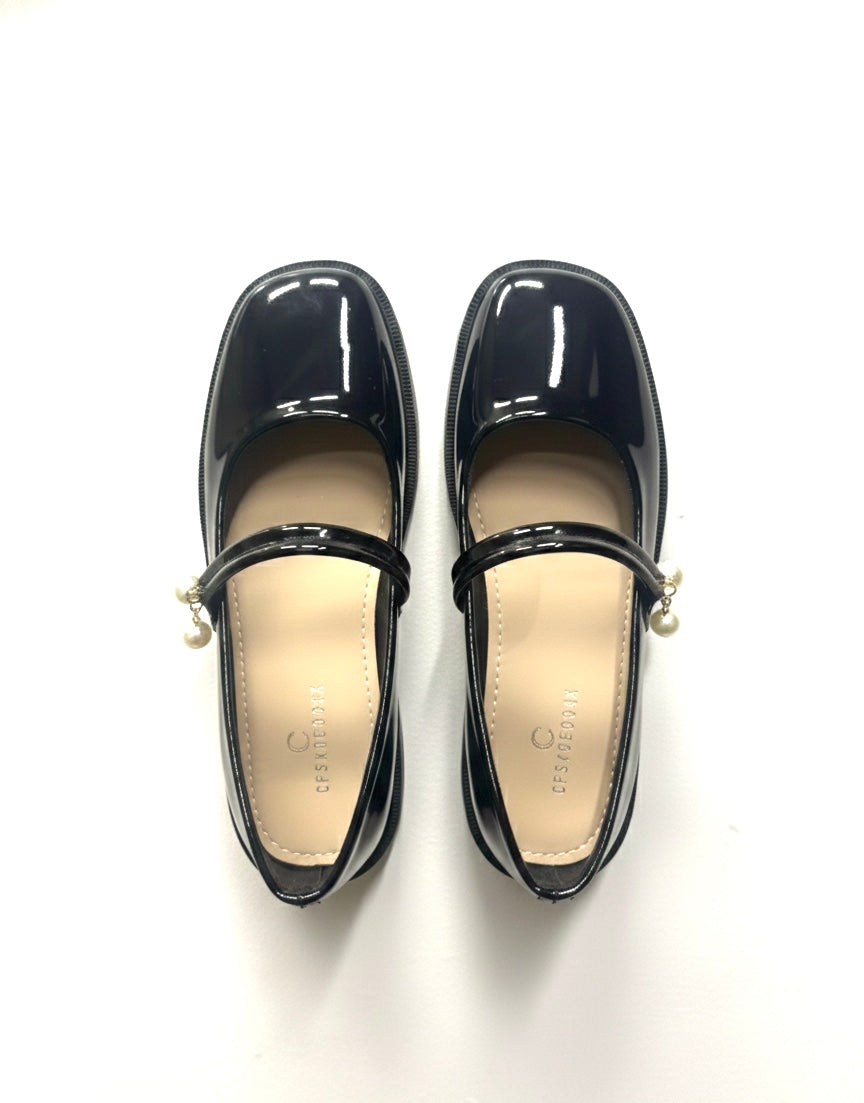 Pearl Premium Patent Mary Jane Block Heels - The Heels India