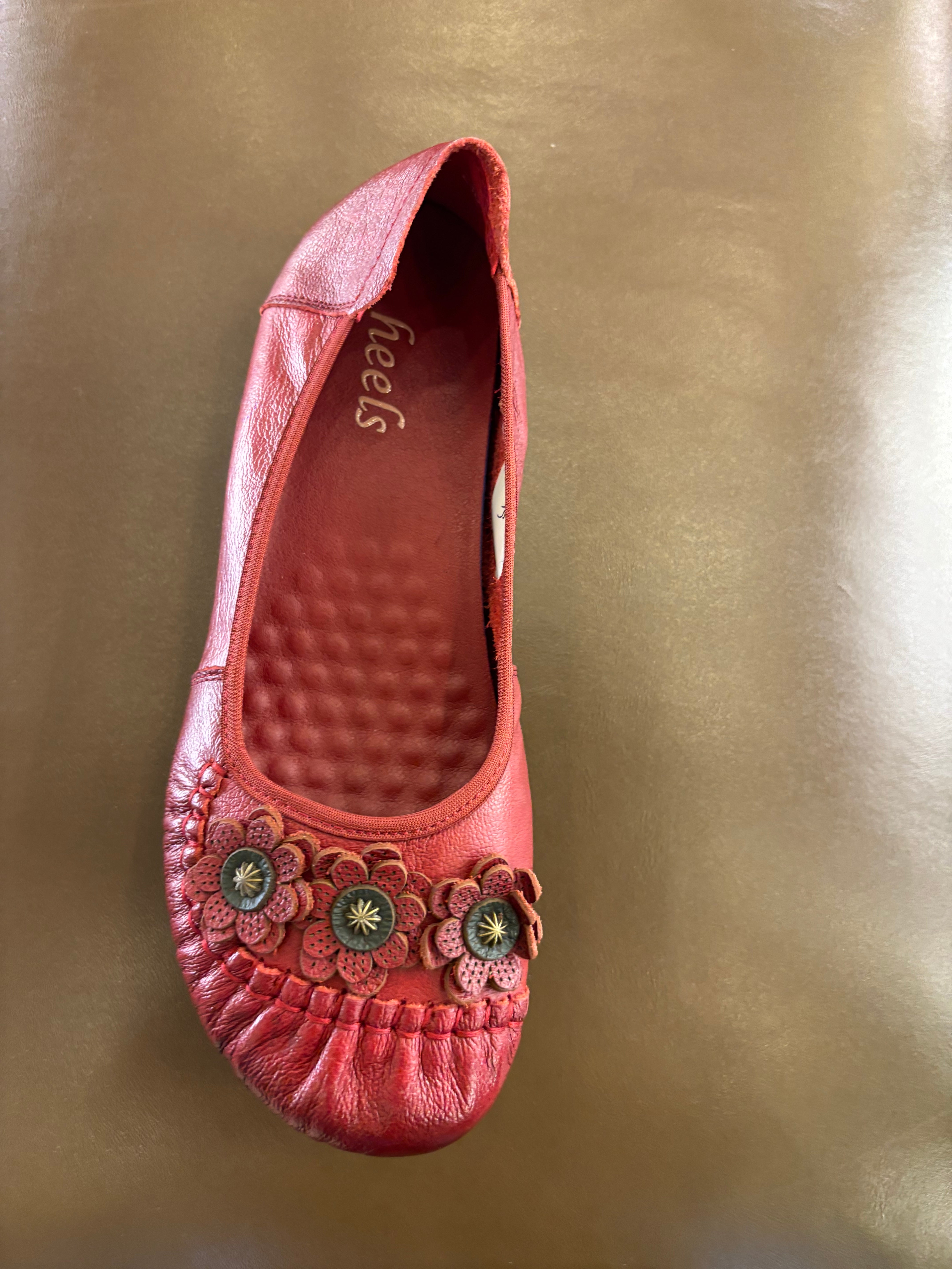 Flora 4.0 Premium Leather Cushioned Ballerinas