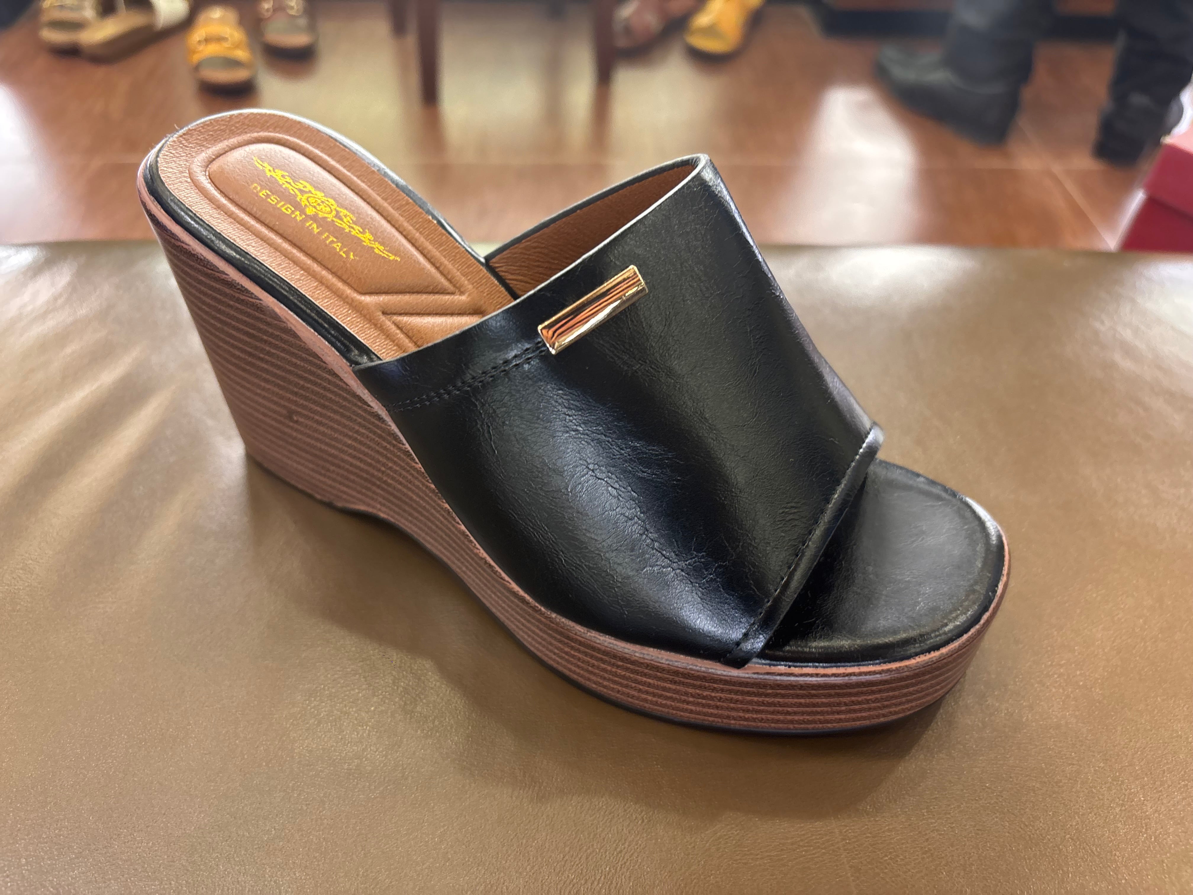 Berlin Platform Peep Toe Wedge Heels
