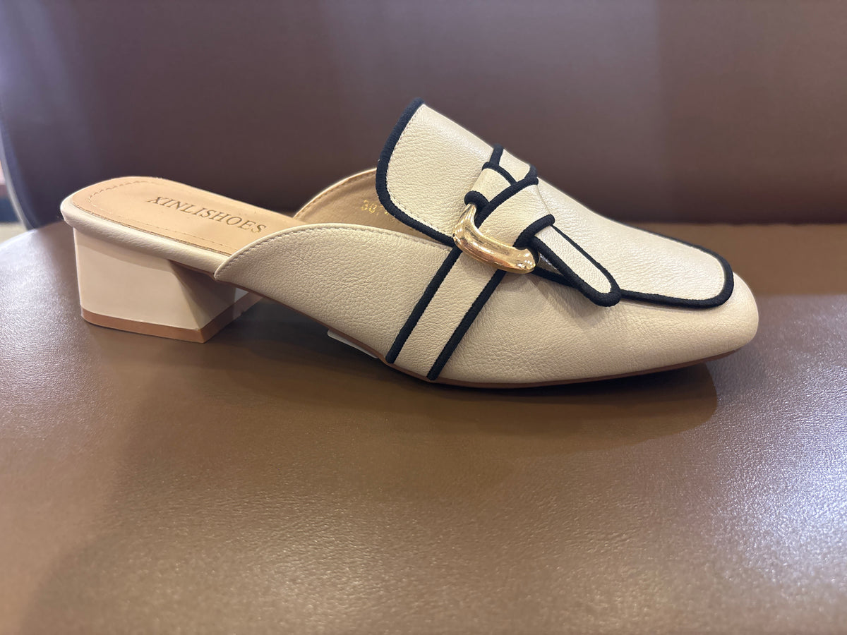 Camila Premium Back Open Block Heel Mules - The Heels India