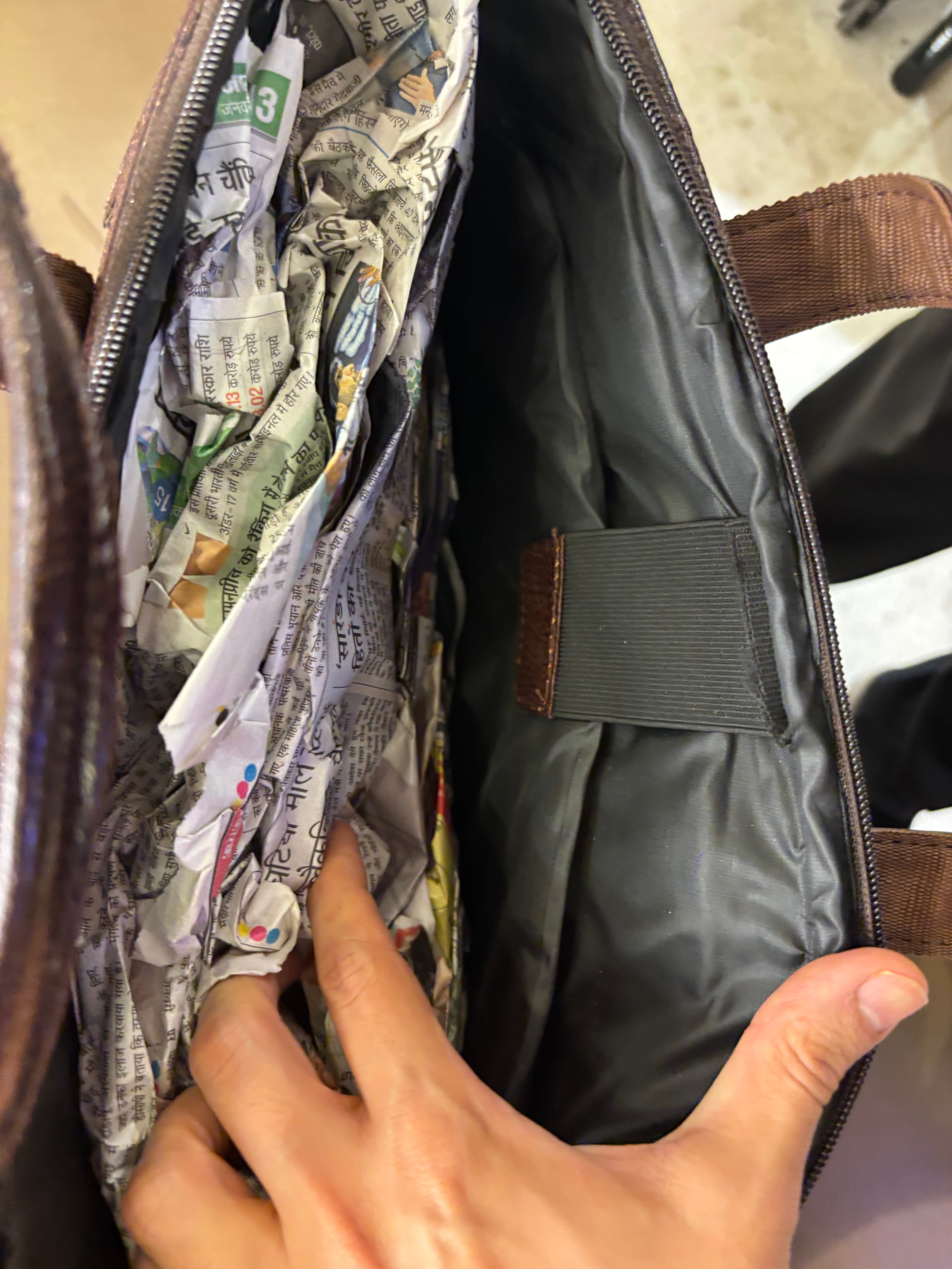 Brown Leather Laptop Bags SLP342