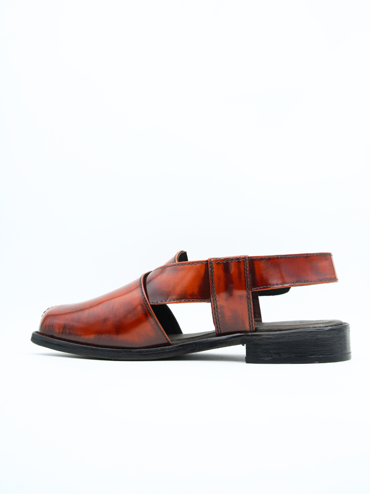 Rampa Leather Ethnic Peshawari Sandals