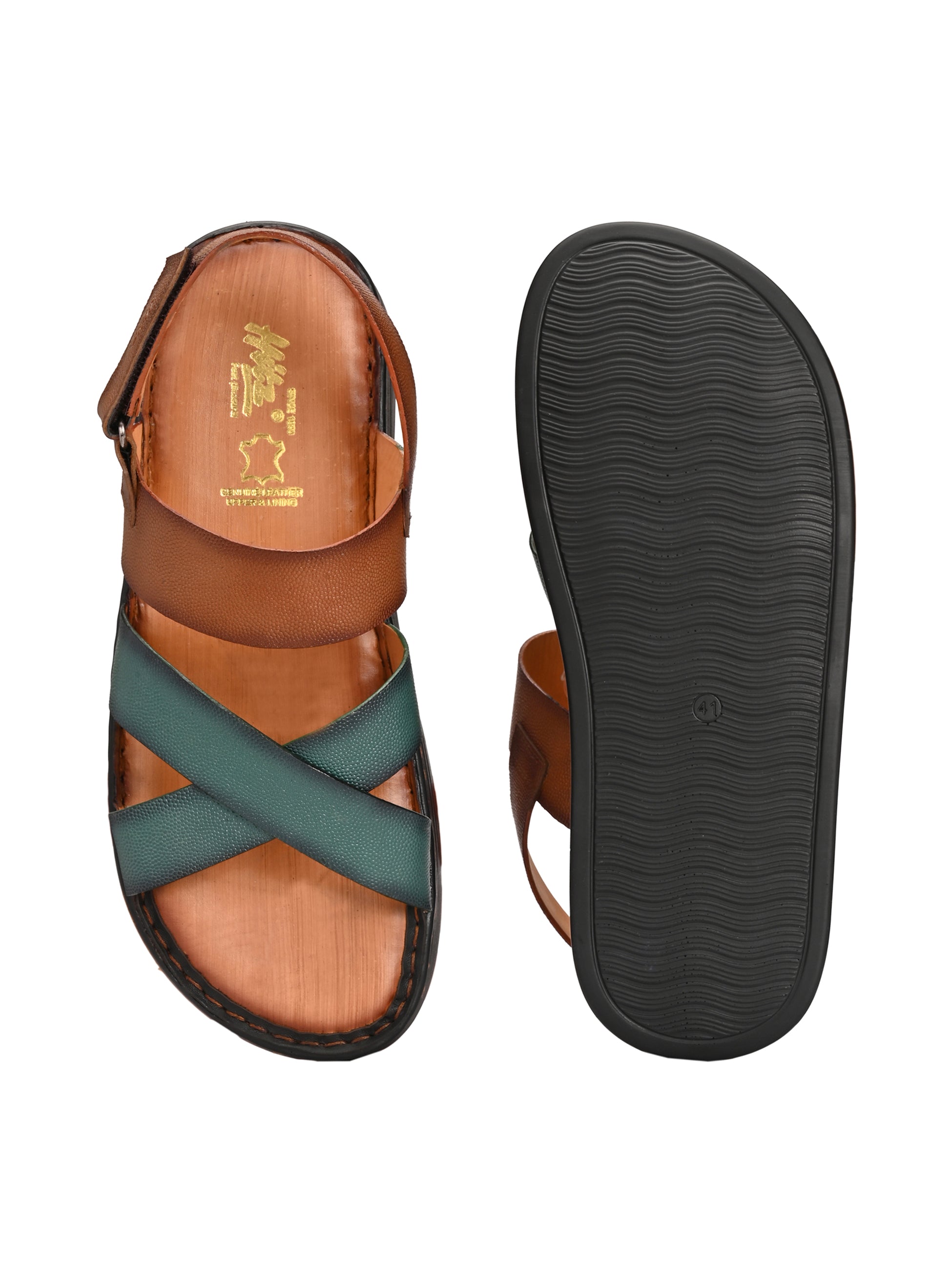 Renzo Multi Leather Cushion Sandals