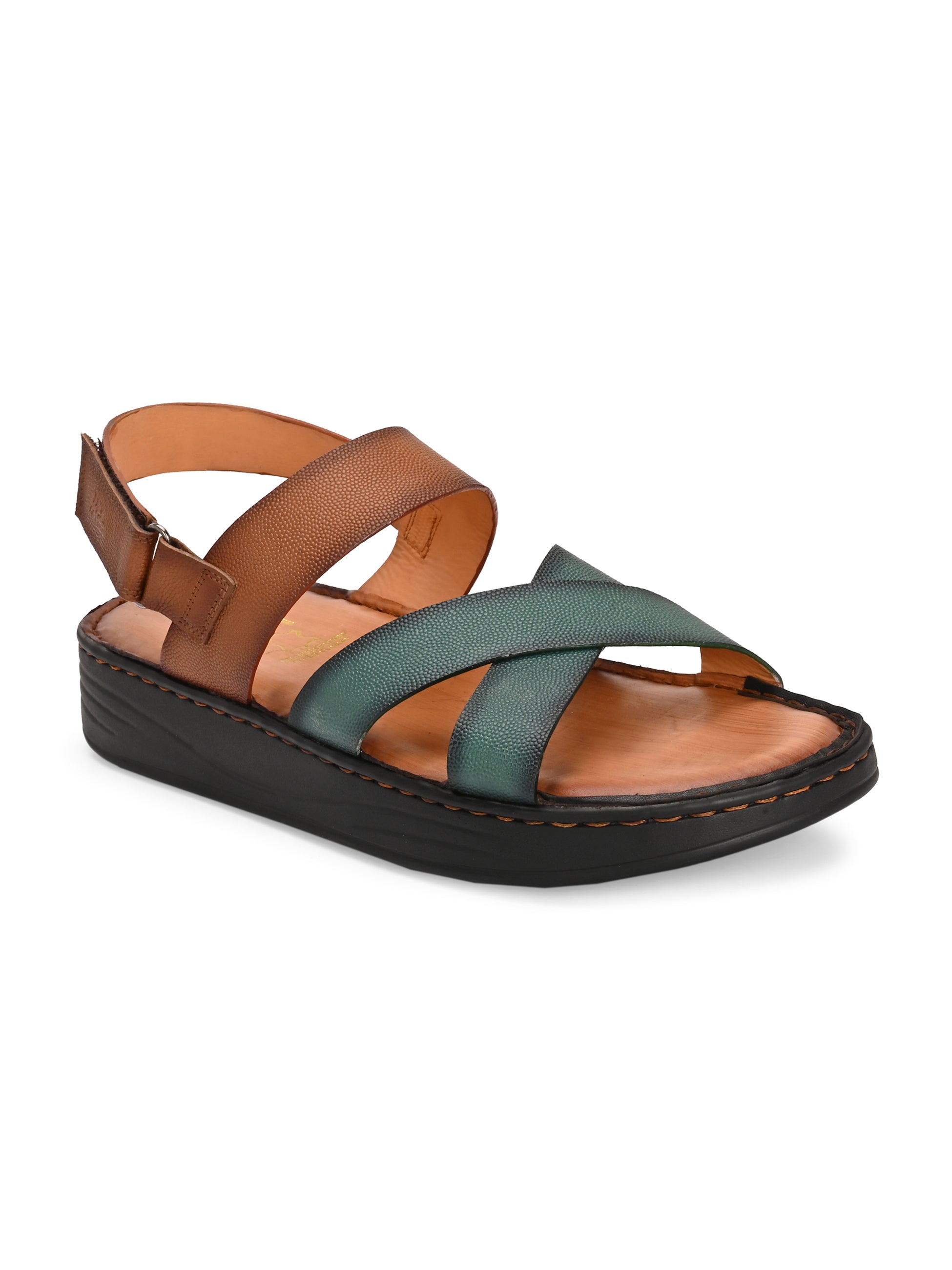 Renzo Multi Leather Cushion Sandals