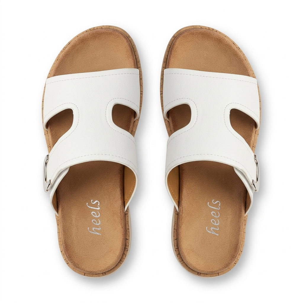 Belinda Comfort Slippers – Cushioned Velcro Strap - The Heels India