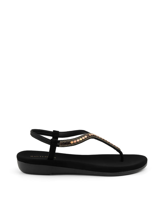 Carmen Bling Cushioned Elastic Sandals