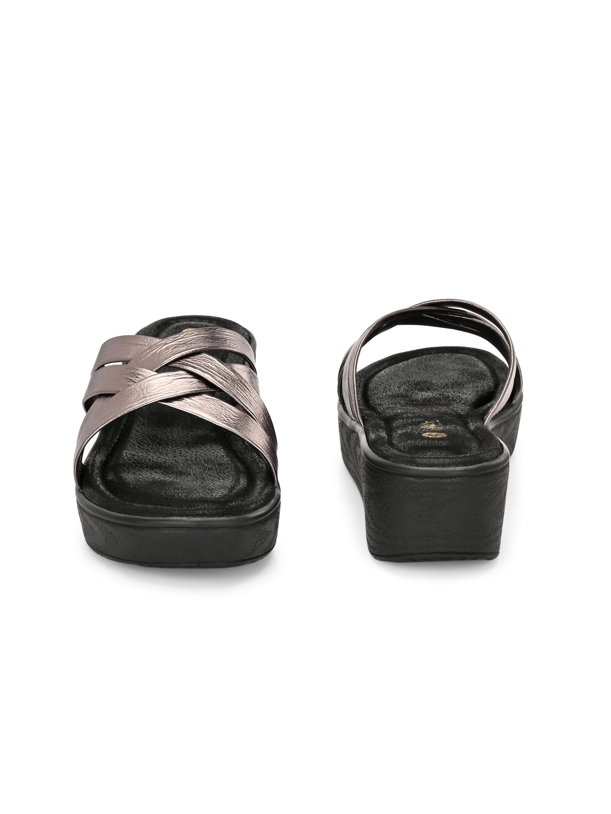 Kaiva Wedge Cross Slippers