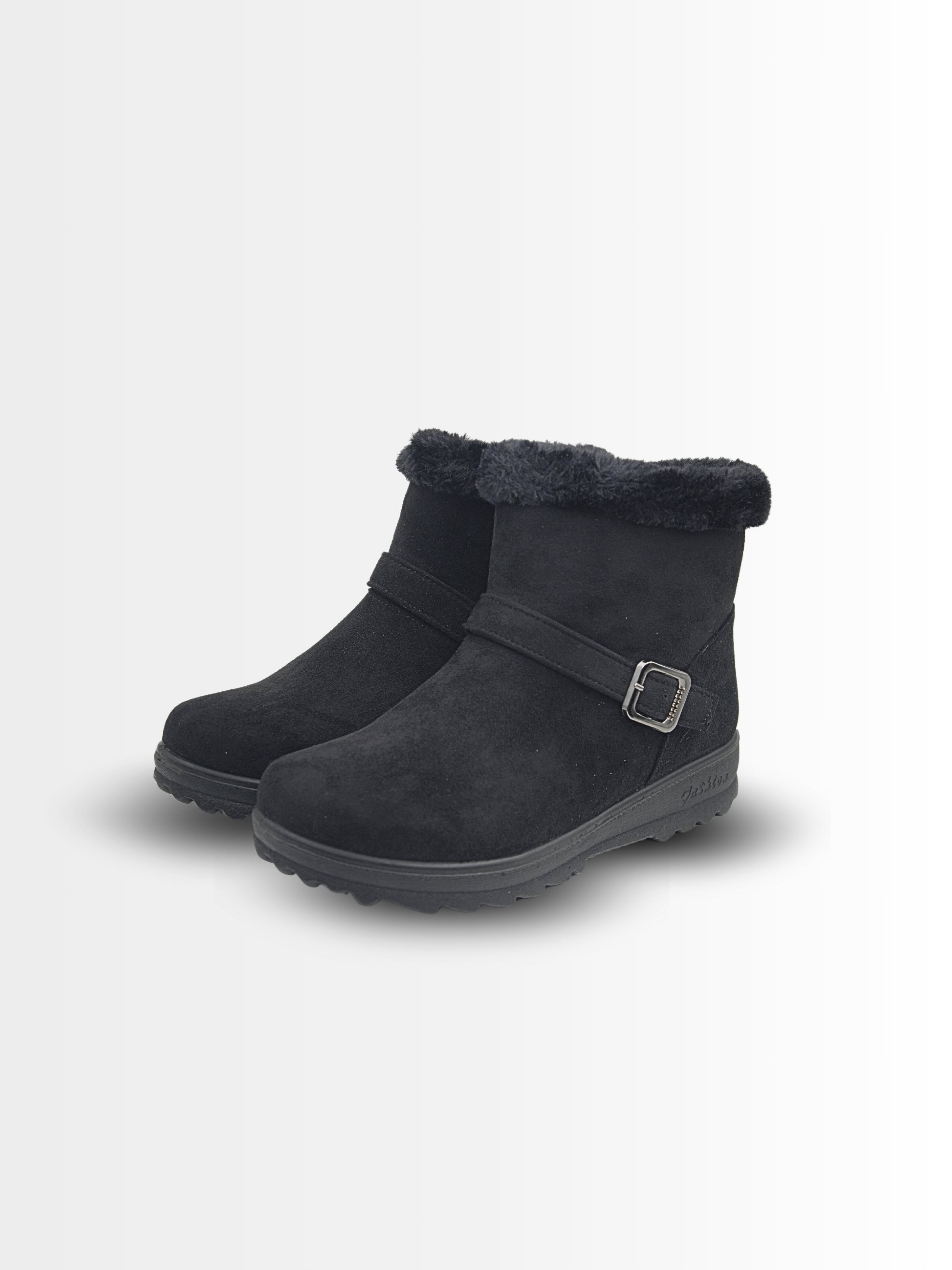 Costara Suede Fur Ankle Boots - The Heels India