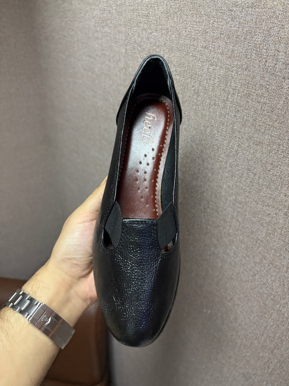 Kylie 2.0 Leather Elastic Wedge Ballerinas