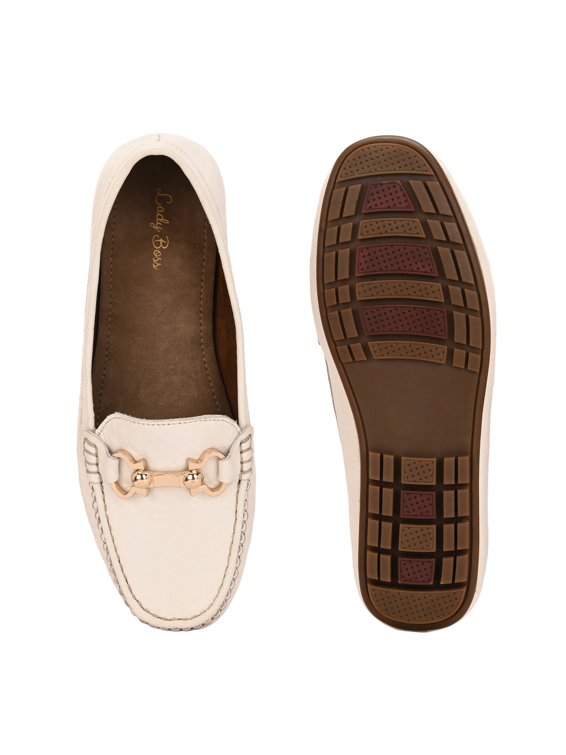 Lexi Cushioned Leather Loafers - The Heels India