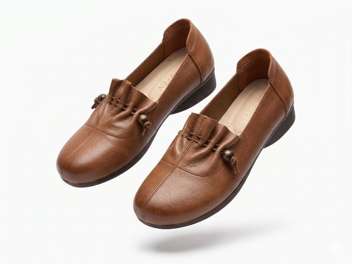 Carlita Premium Leather Comfort Loafers - The Heels India