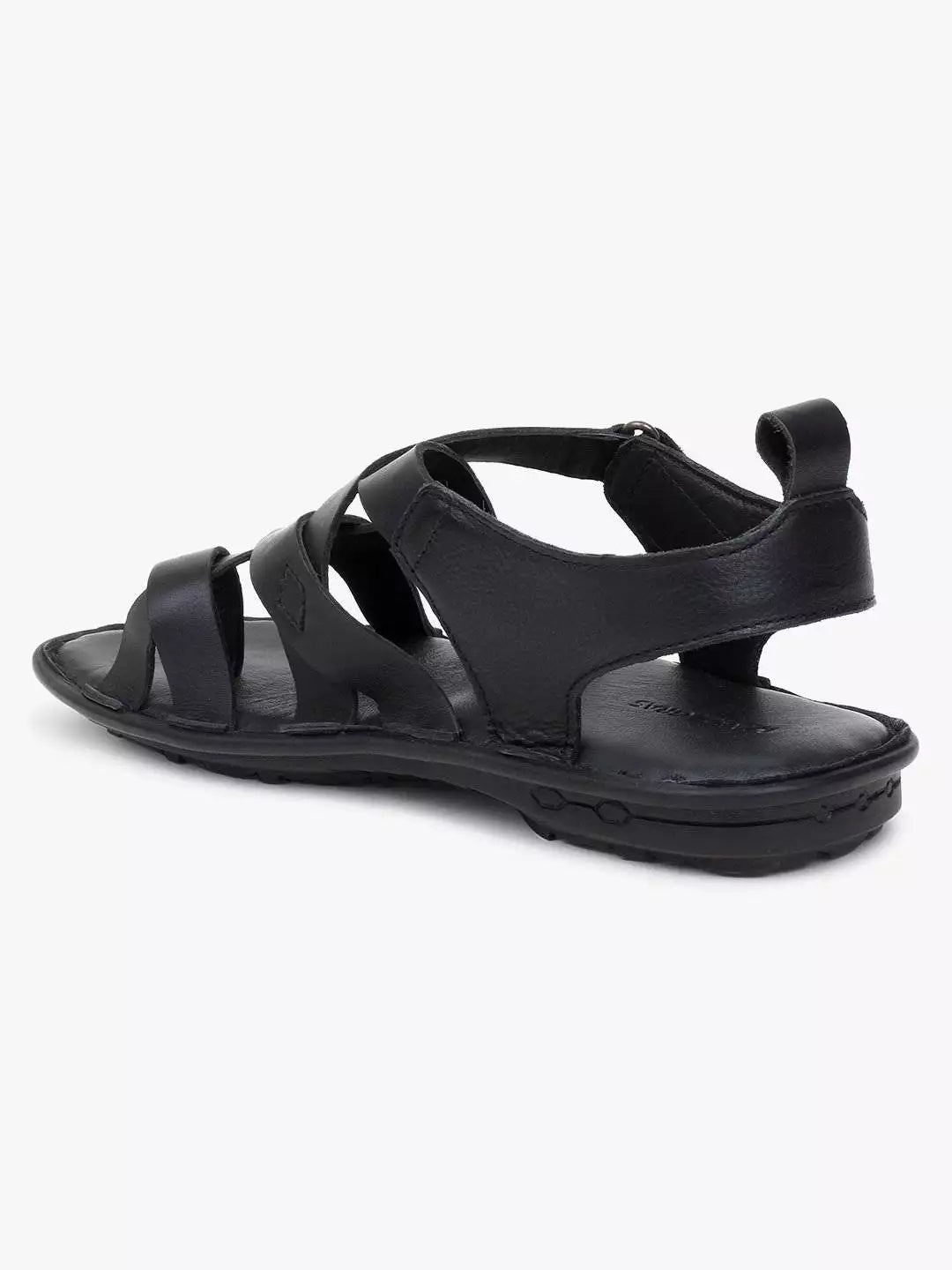 Dalton Crisscross Leather Sandals - The Heels India