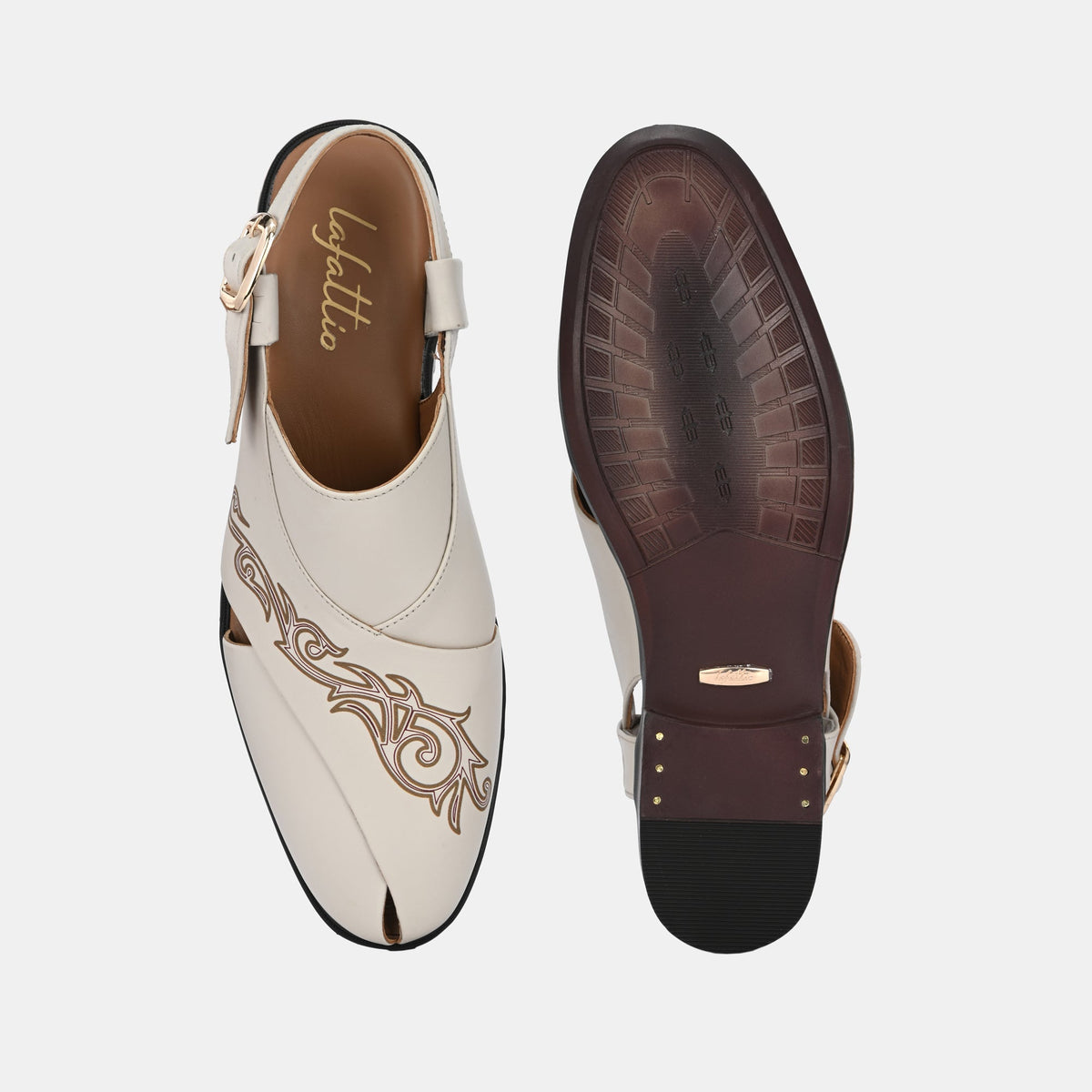 Noble Hand Painted Leather Peshawari Sandals