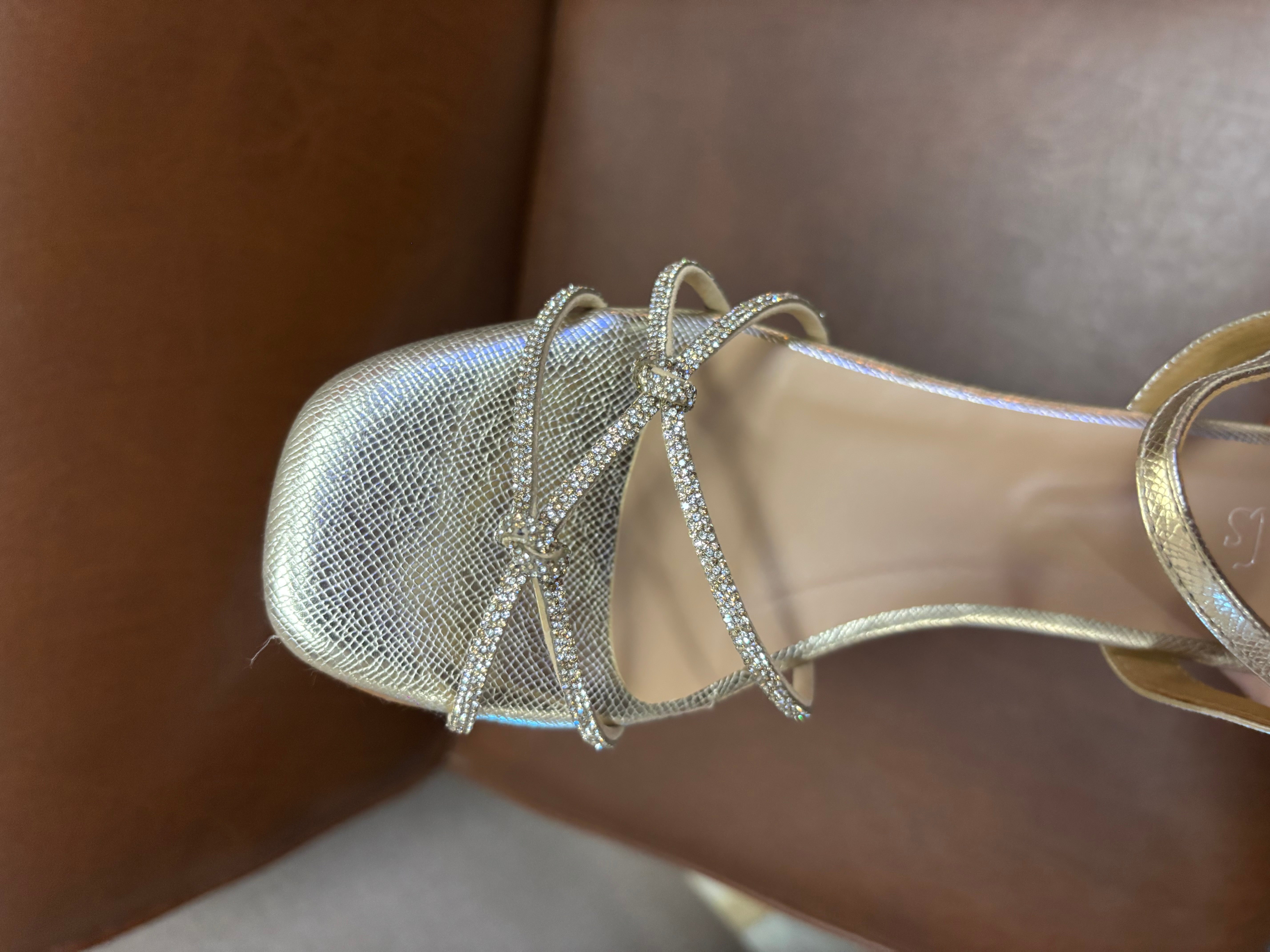Zara 2.0 Bling Strappy Kitten Heels