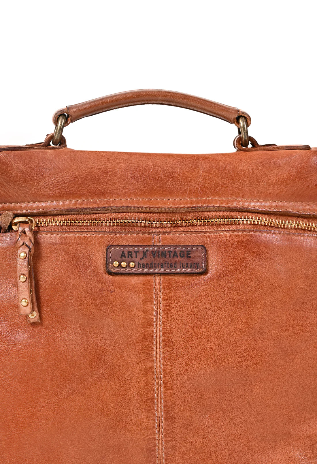 Nathan : Real Leather Tan Crossbody Bag