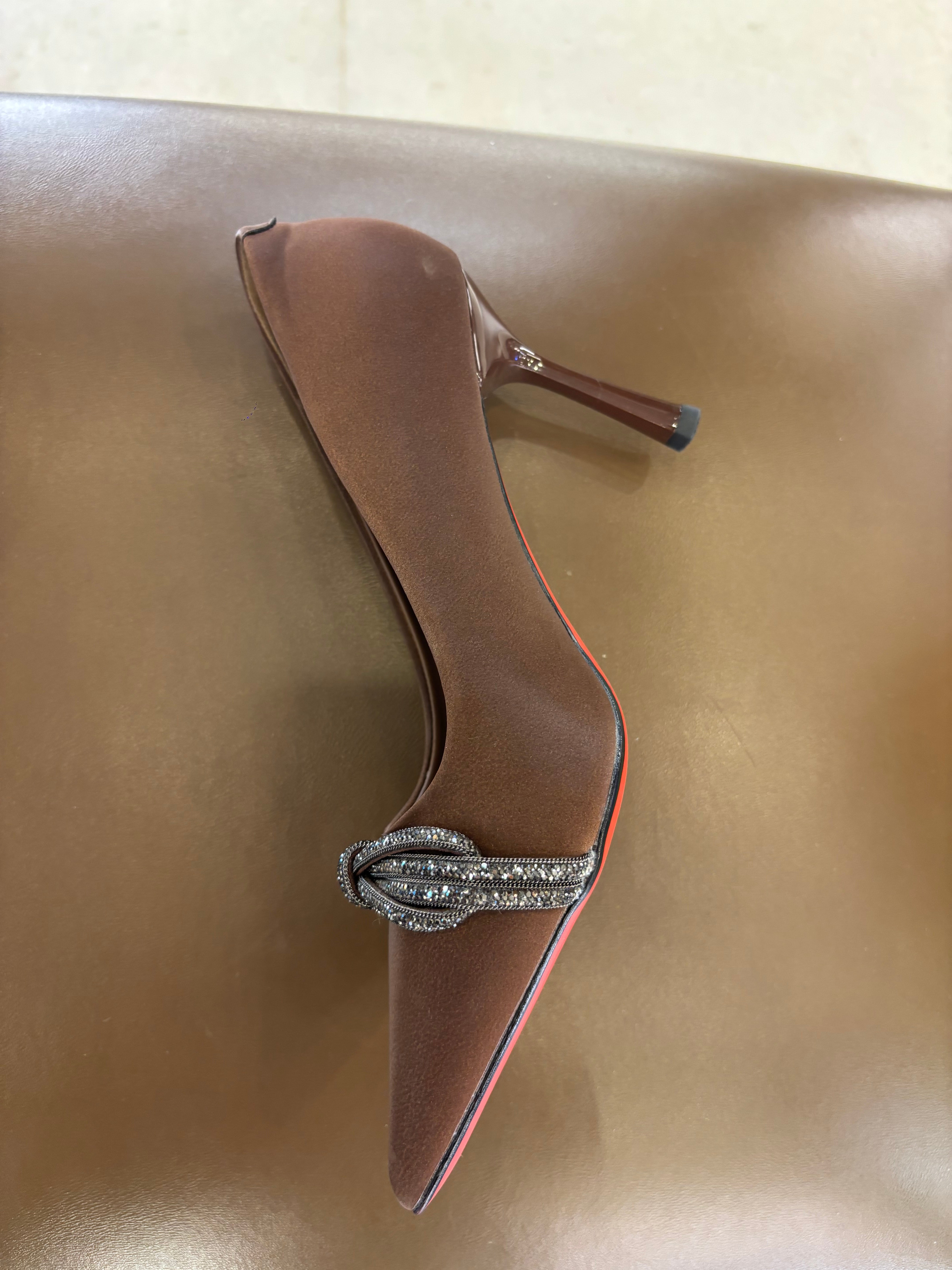 Iris Premium Pointed Bling Pencil Heel Stilettos