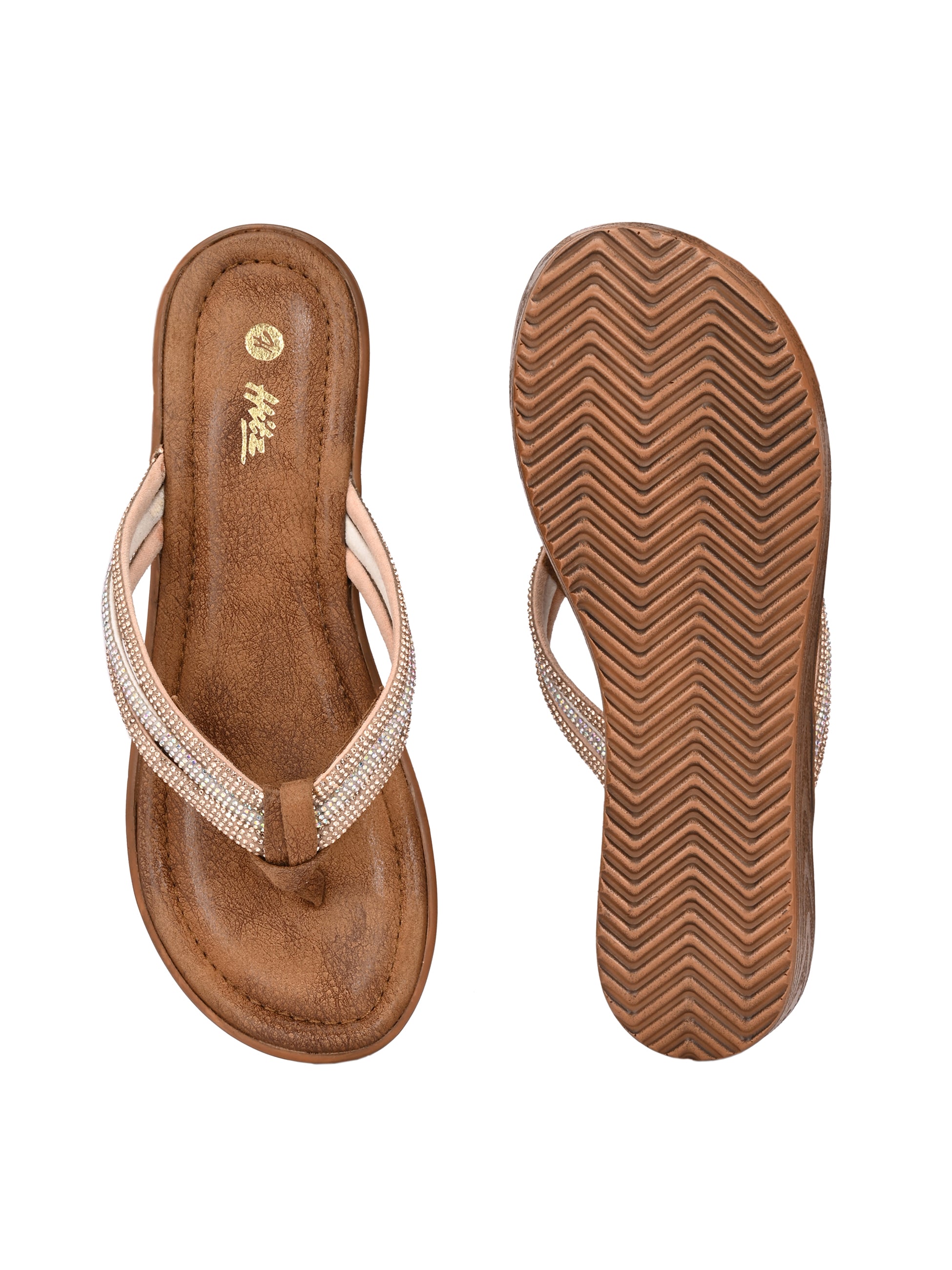 Creselle Bling Wedge Slippers