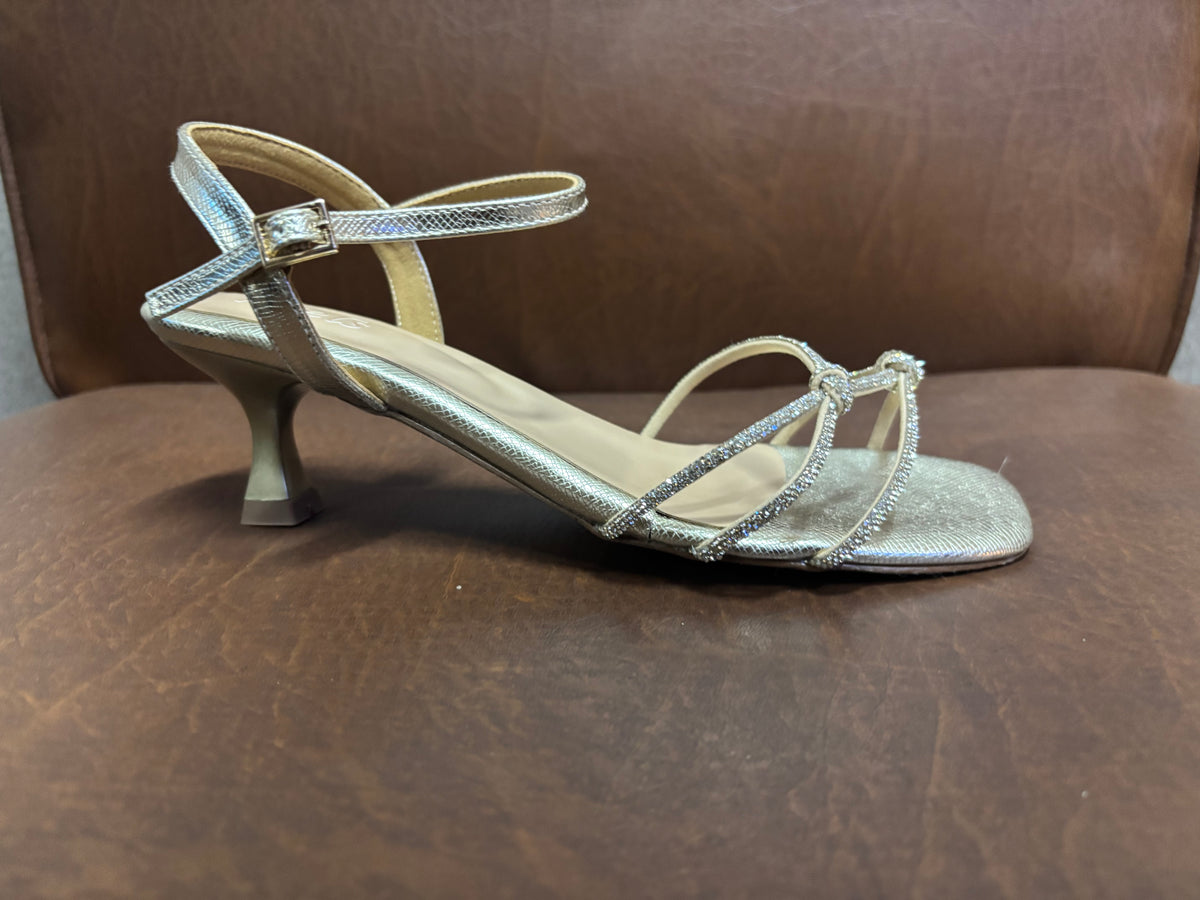 Zara 2.0 Bling Strappy Kitten Heels