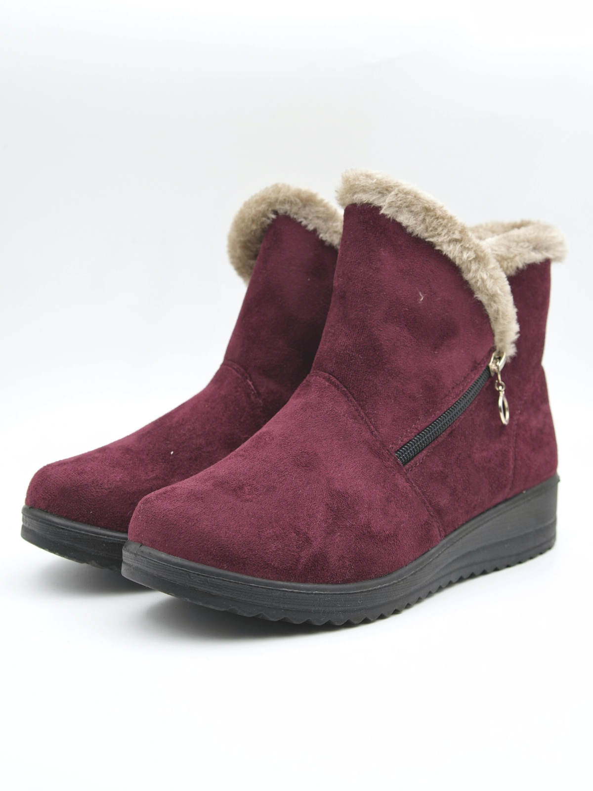 Claire Suede Fur Boots
