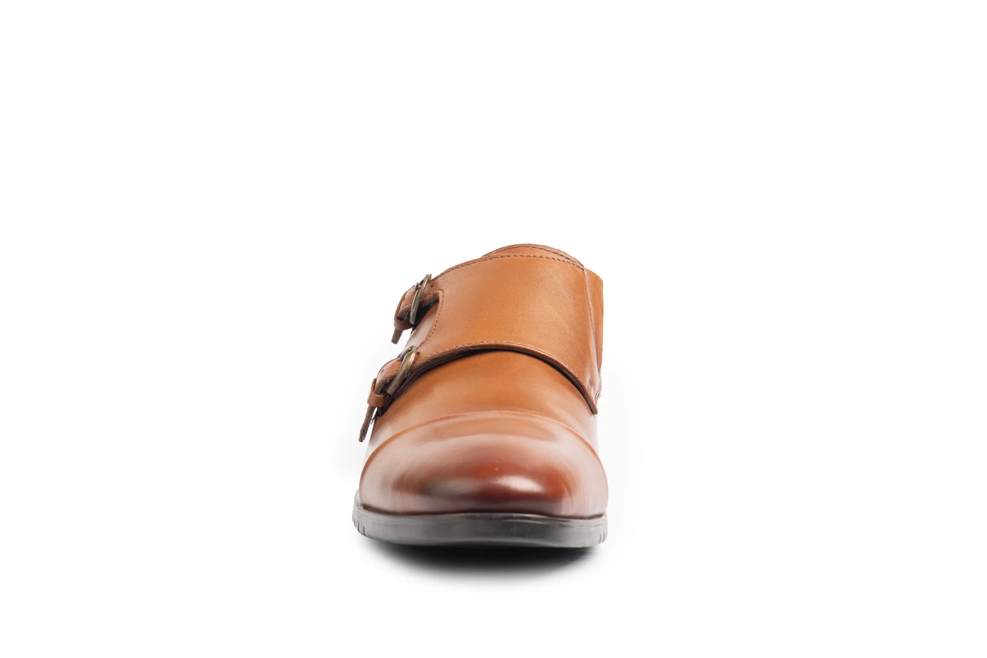 Marcus Leather Double Monk Strap Shoes