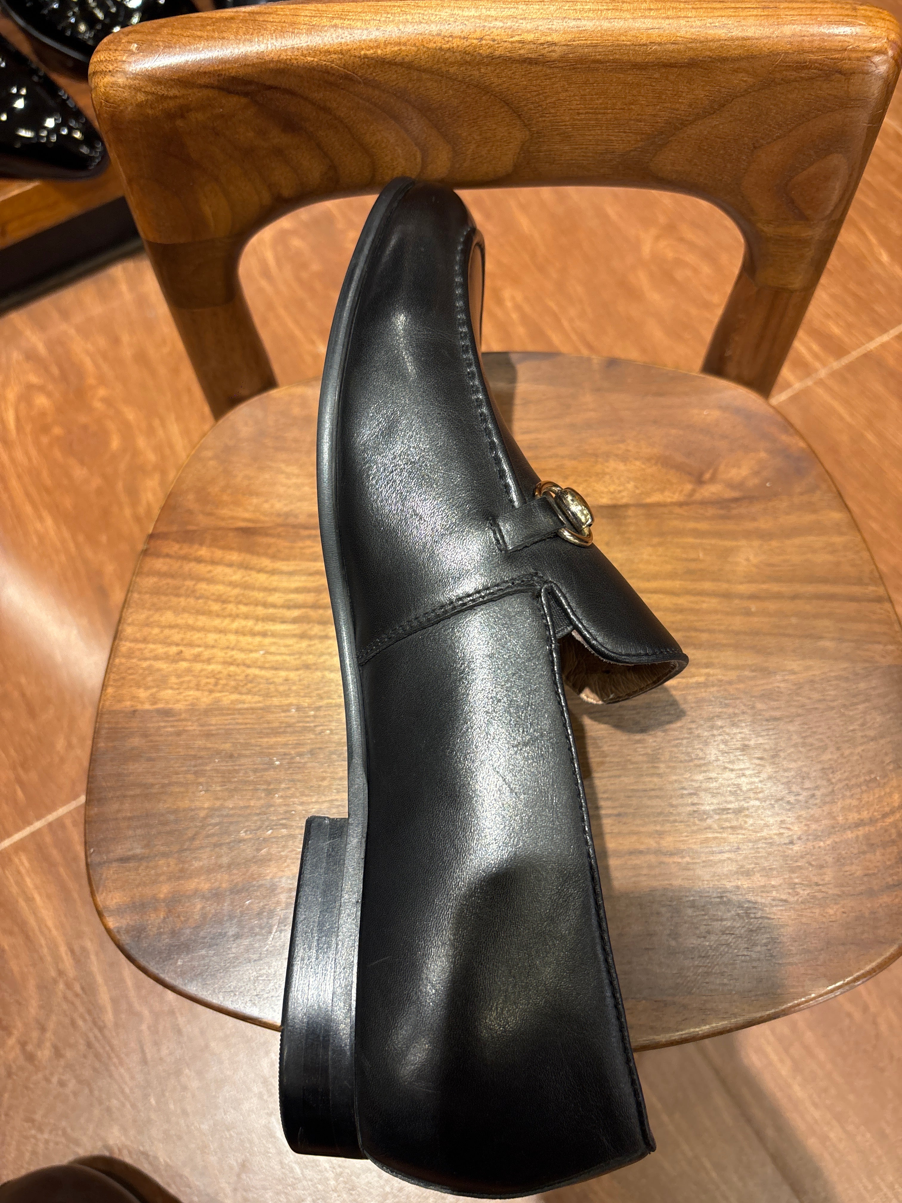 Nathan Premium Formal Leather Loafers Black - The Heels India