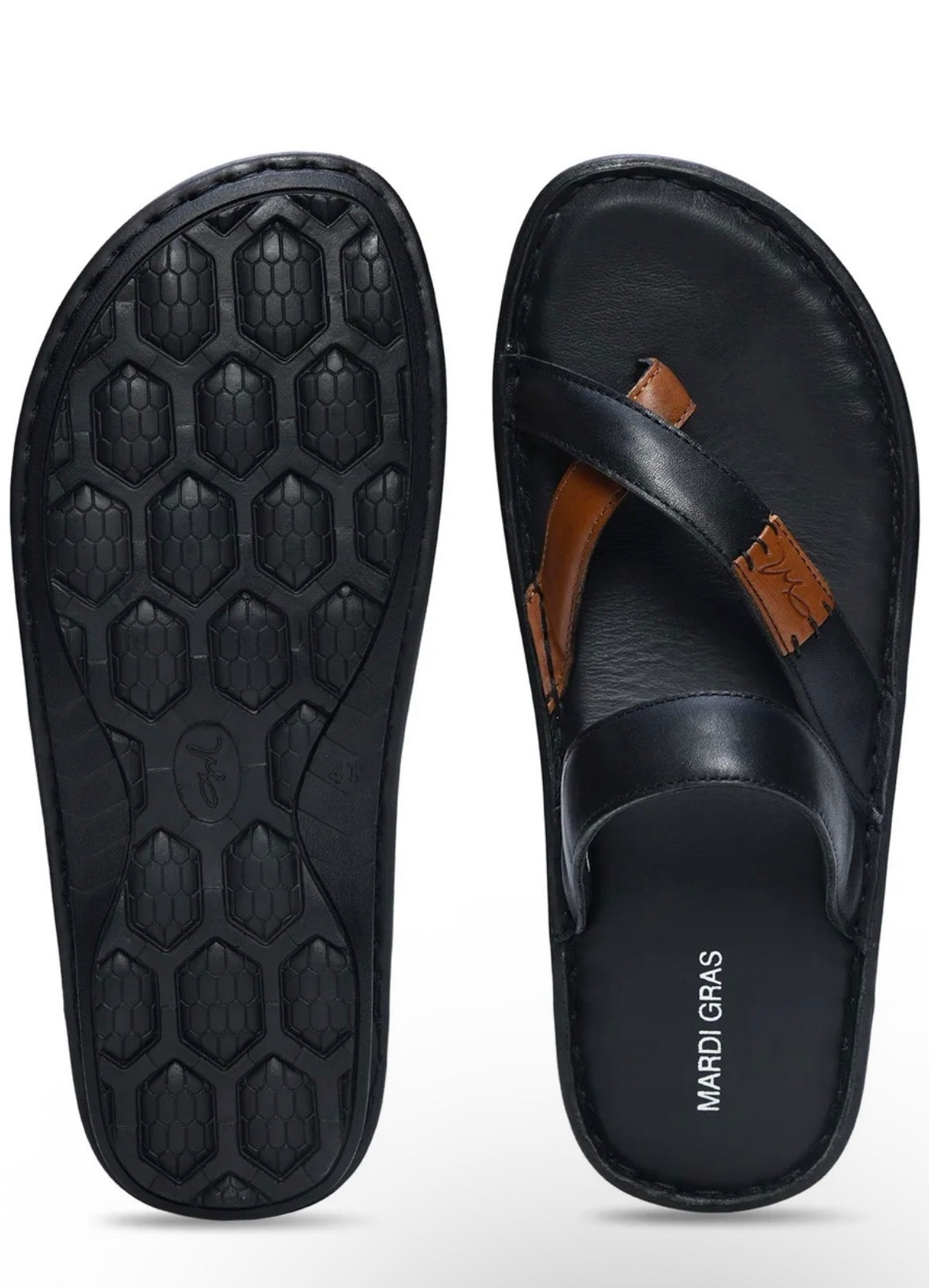 Brooks Thumb Leather Slippers - The Heels India