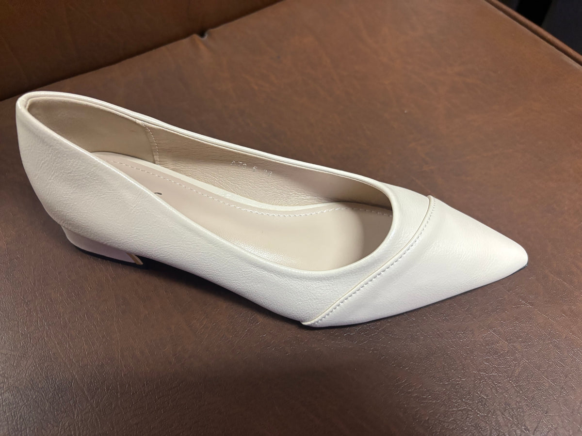 Hailey Swirl Pointed Mid Heel Ballerinas