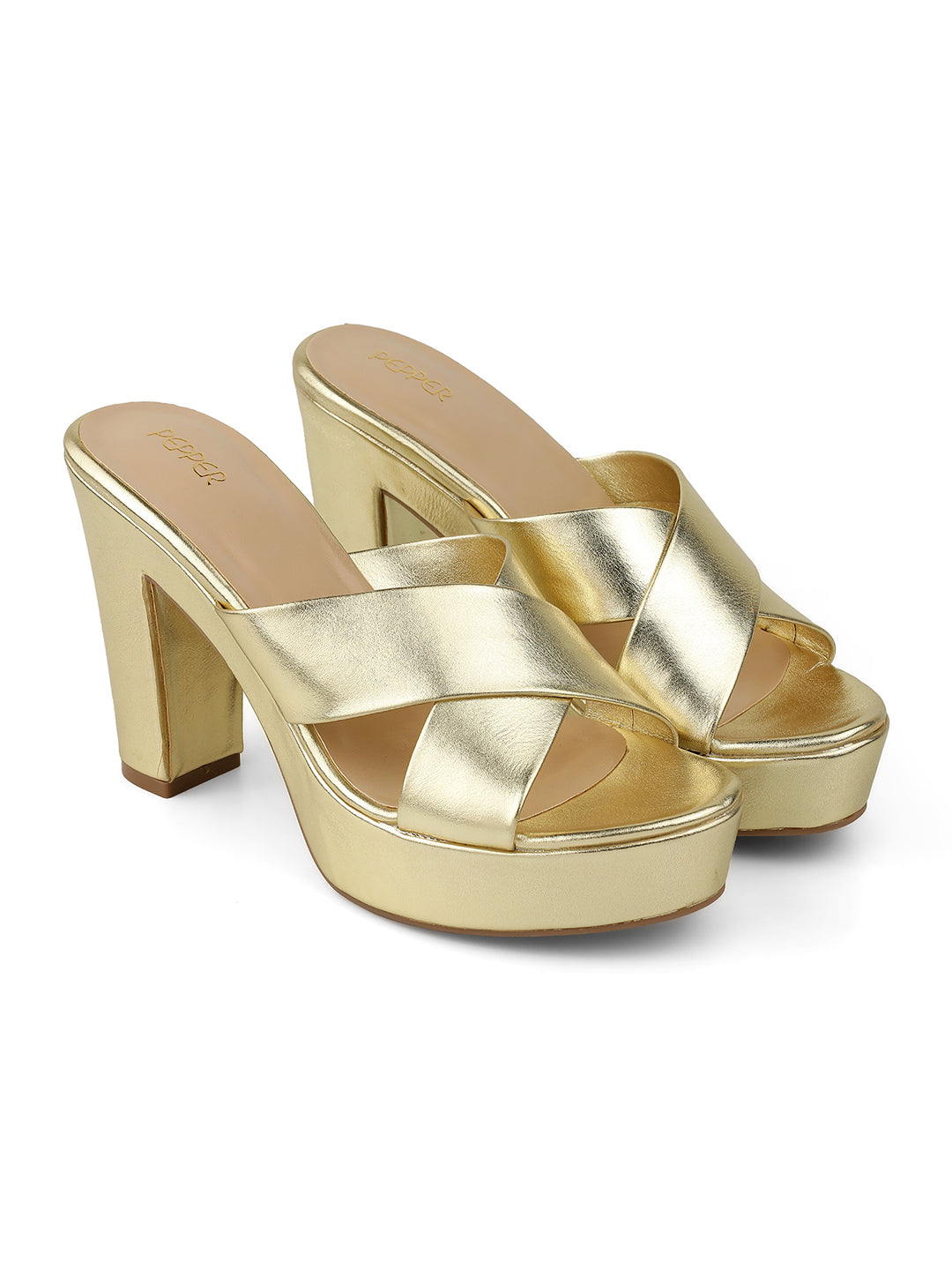 Danza Platform Cross Block Heels