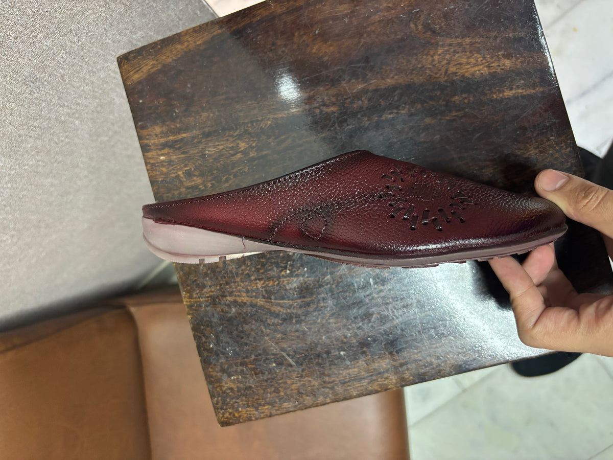 Lydia Leather Back Open Everyday Mules