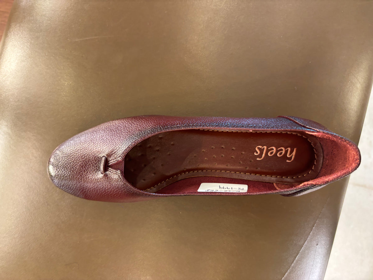 Kylie Leather Everyday Wedge Ballerinas
