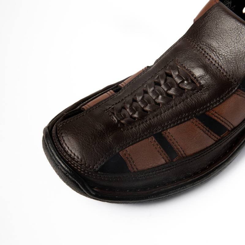 Demarzio Leather Roman Sandals - The Heels India