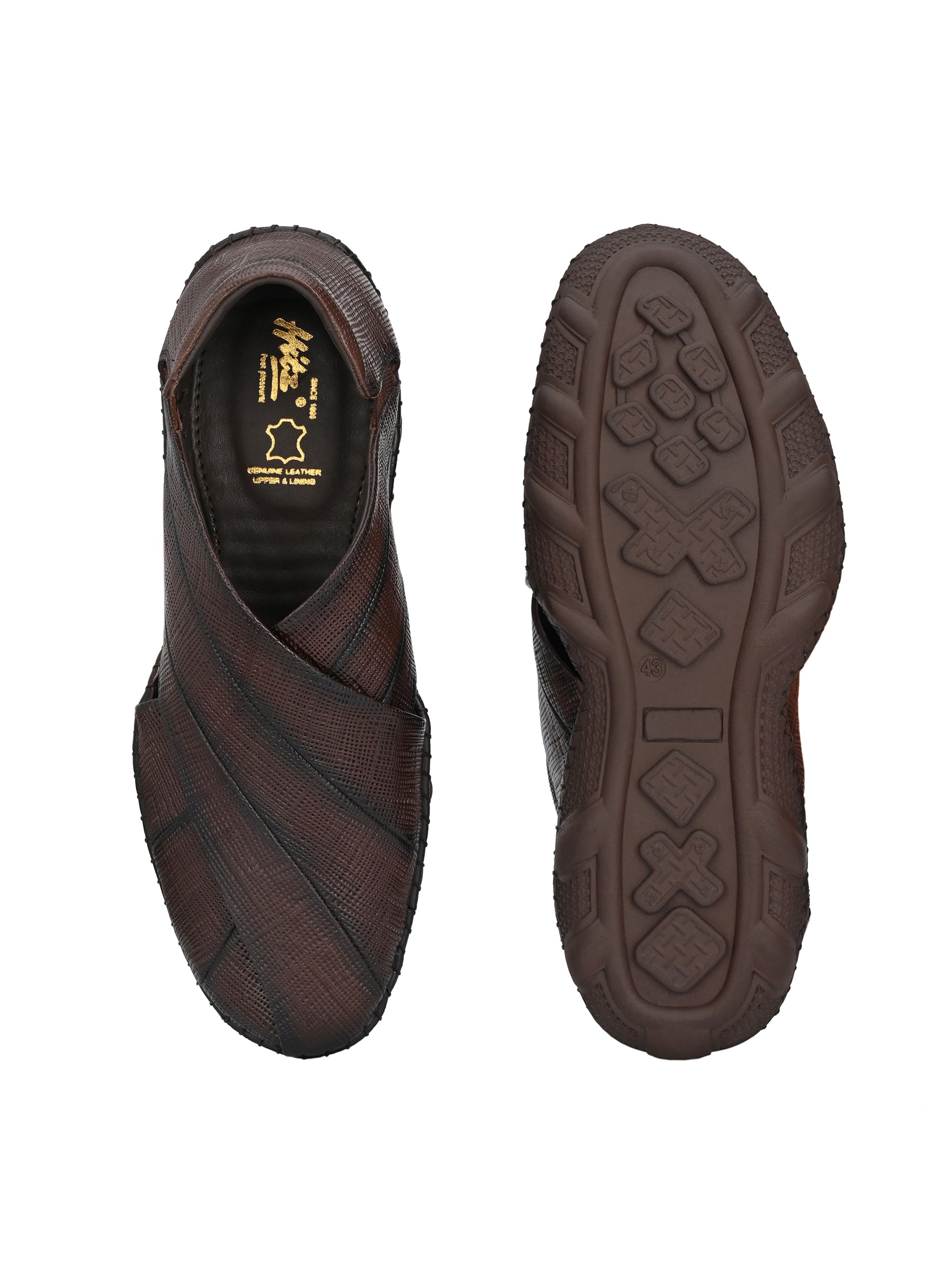 Caspian Leather Ethnic Slip-ons