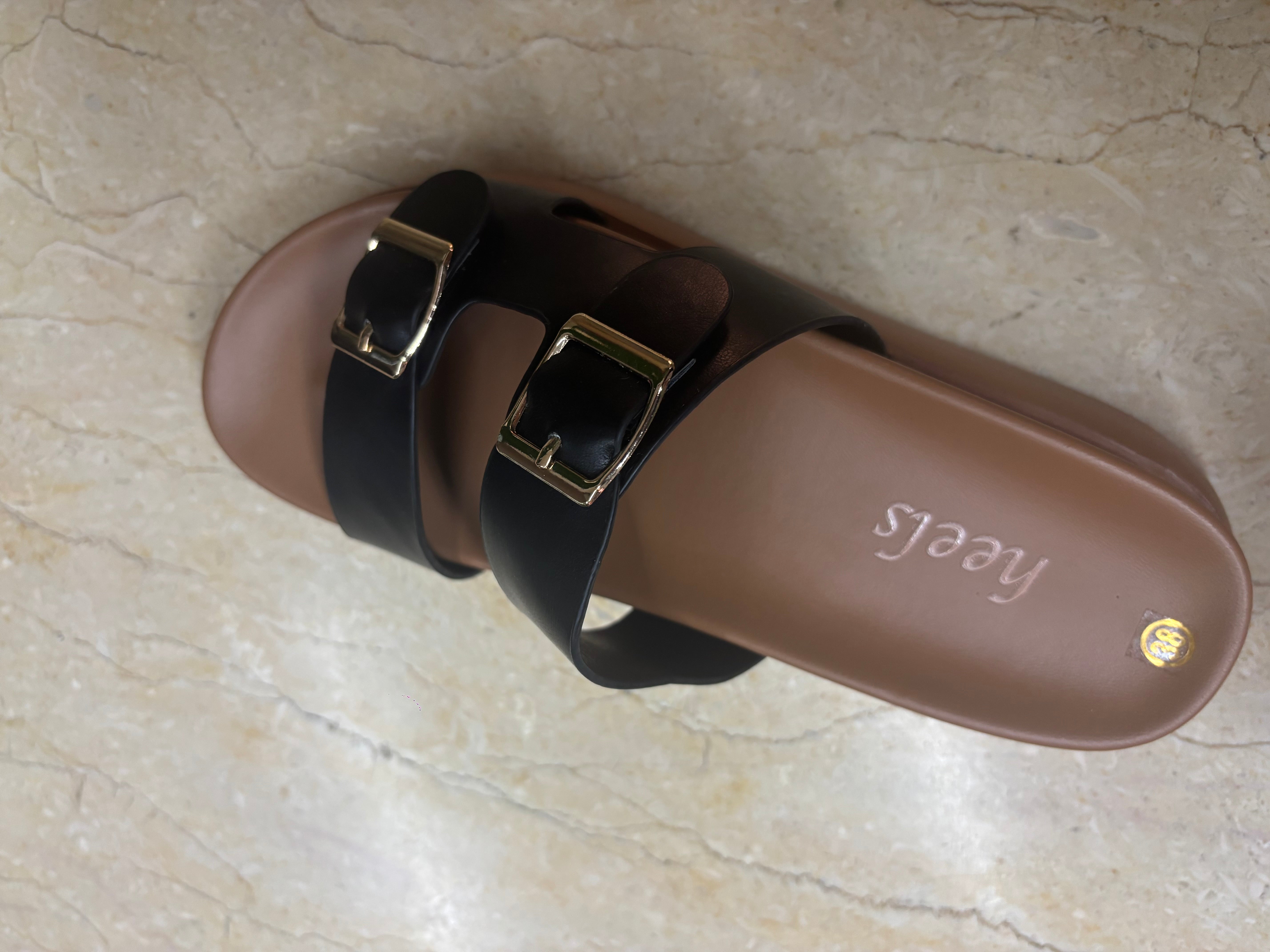 Ellie Double Strap Chunky Slippers