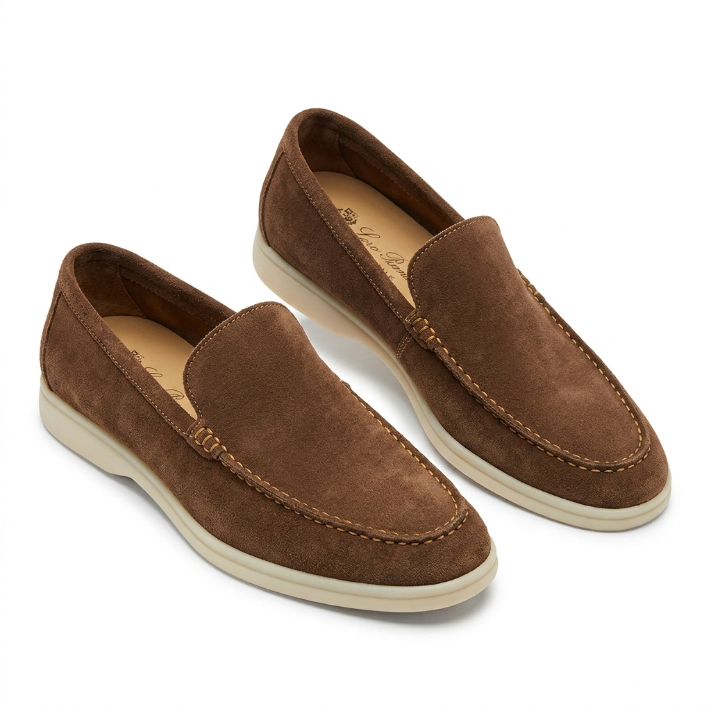 Alonso Premium Suede Leather Slip-On Loafers