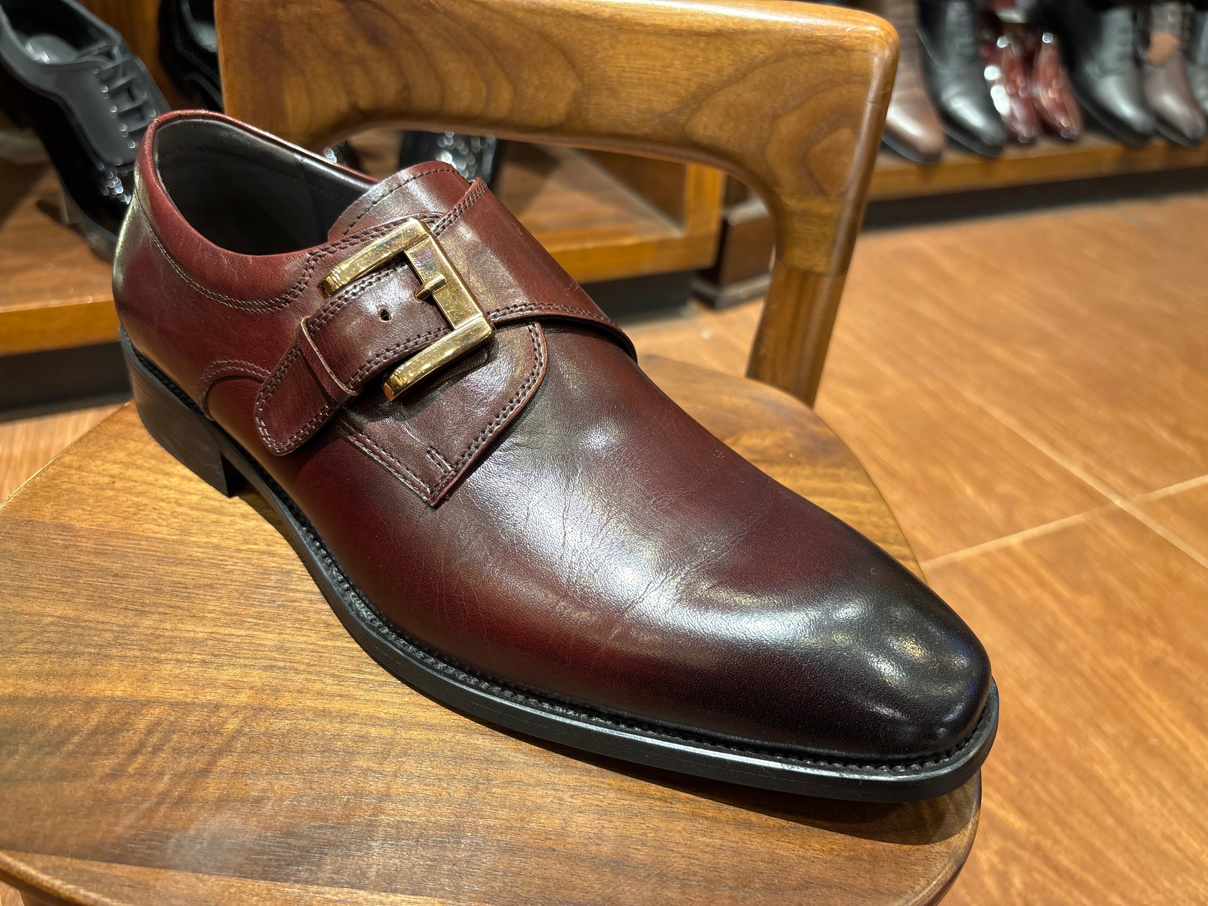 Lorelei Premium Leather Monk Strap Coffee - The Heels India